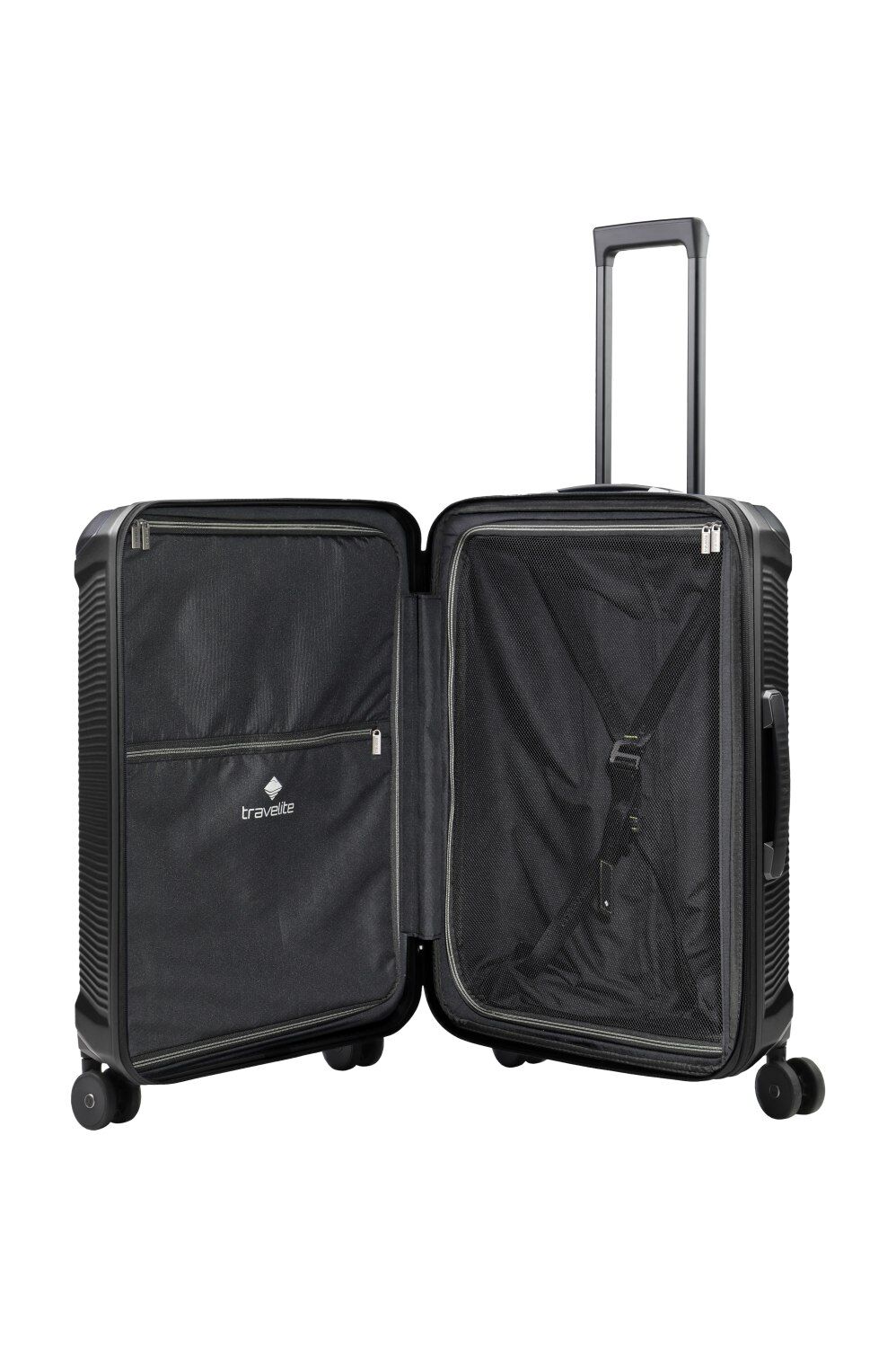 Travelite Koffer MILLENNIUM Trolley 4w M exp., Black