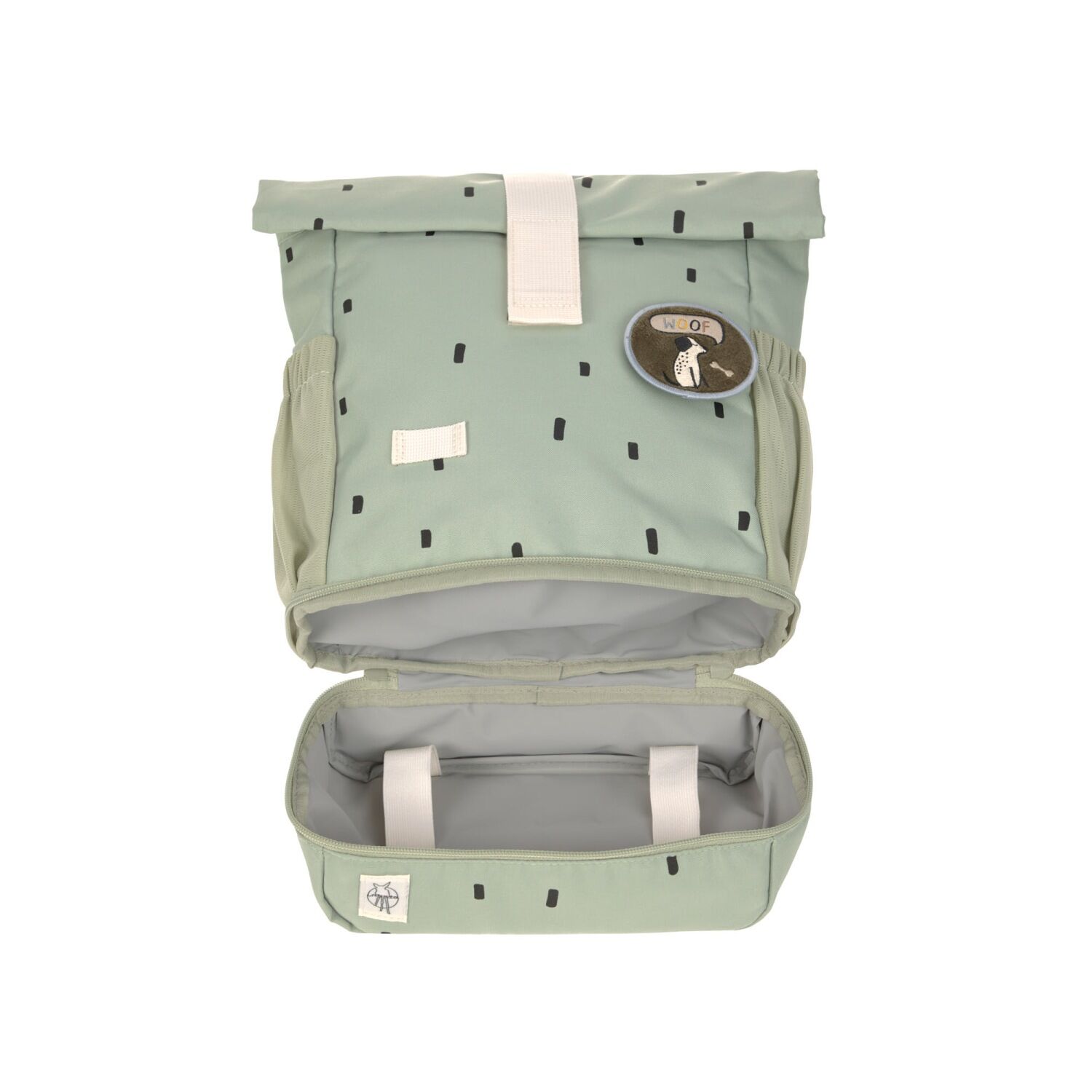 Lässig Kinderrucksack - Mini Rolltop Backpack Happy Prints light olive
