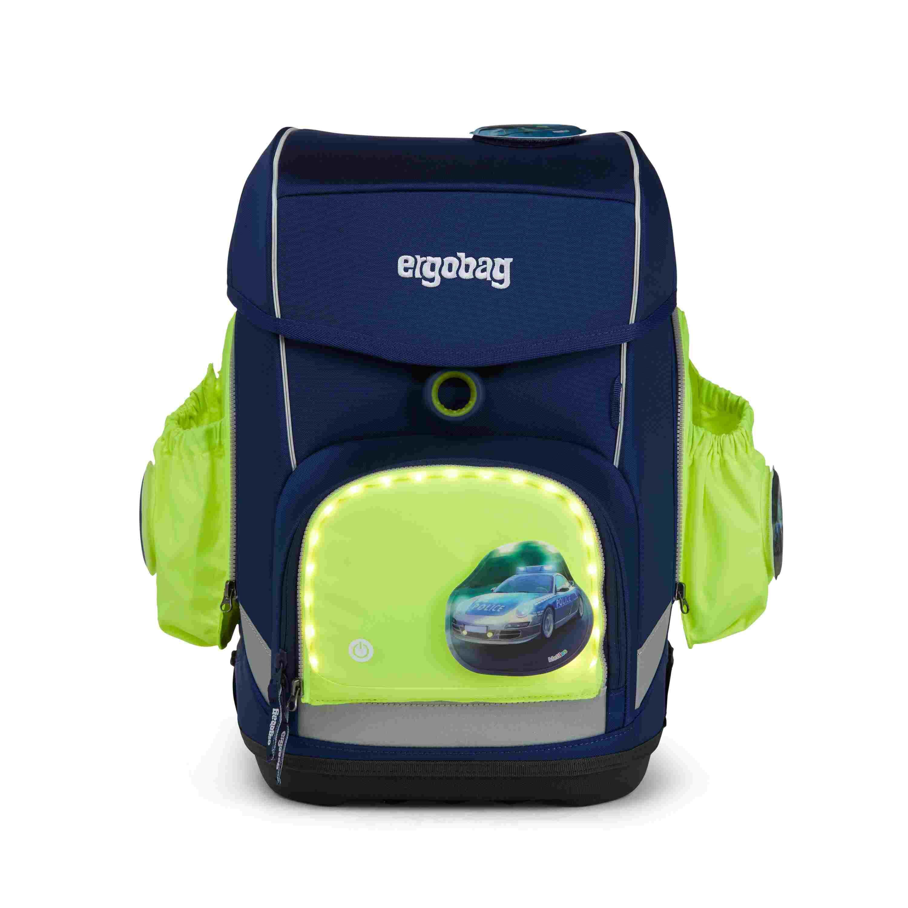 ergobag Fluo LED Seitentaschen Zip-Set Gelb