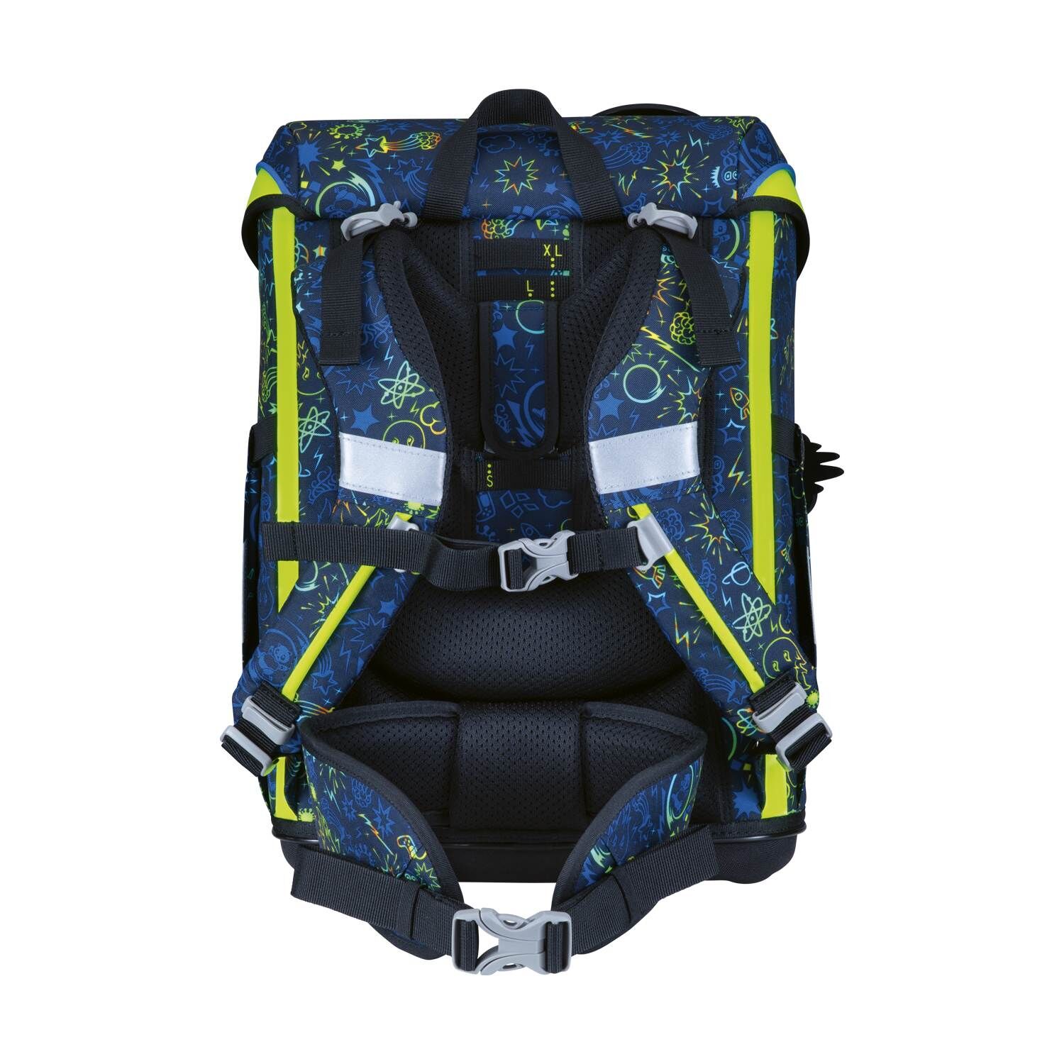 DerDieDas ErgoFlex Easy Neon Crazy Schulranzenset 5-teilig