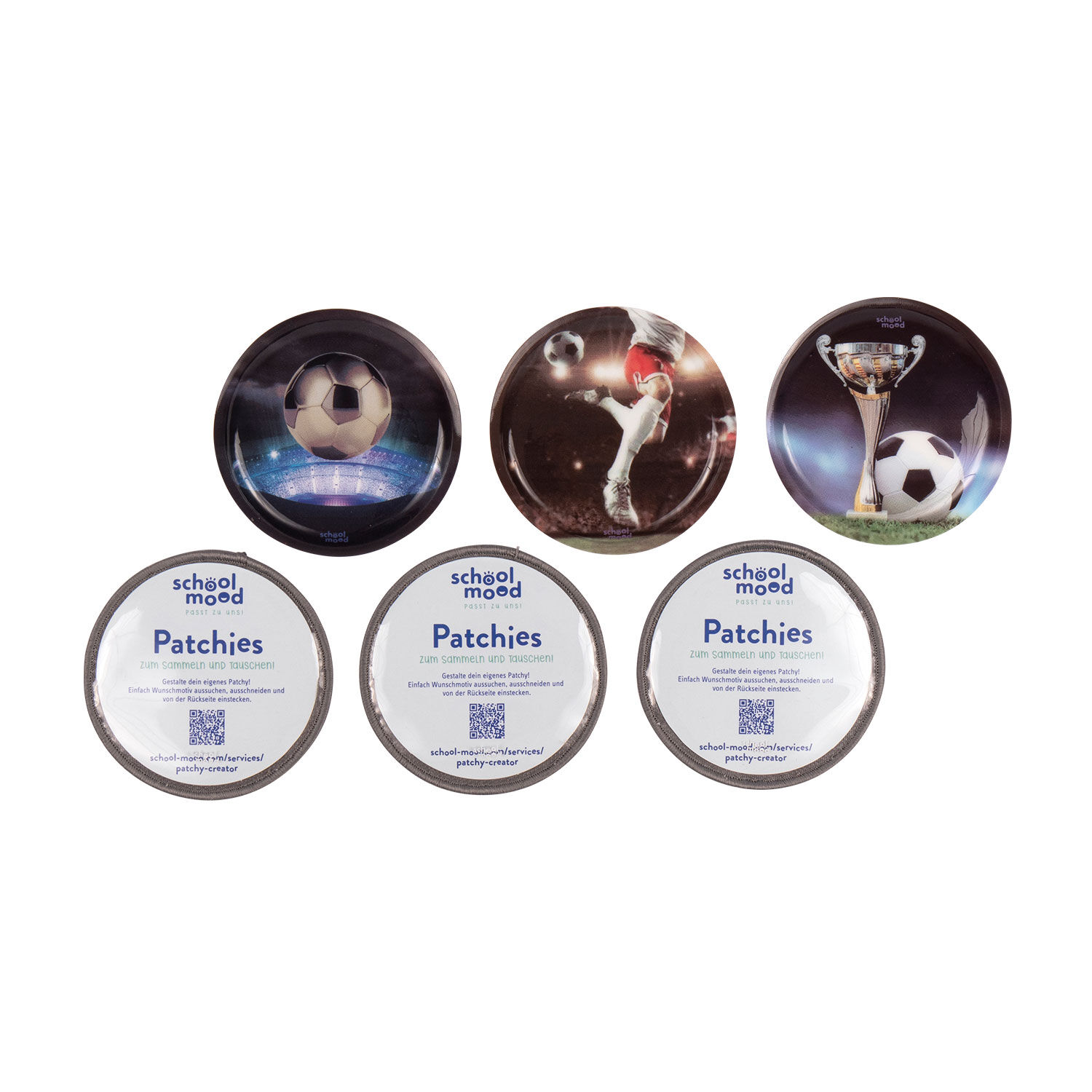 School Mood 6er Patchy-Set Fußball