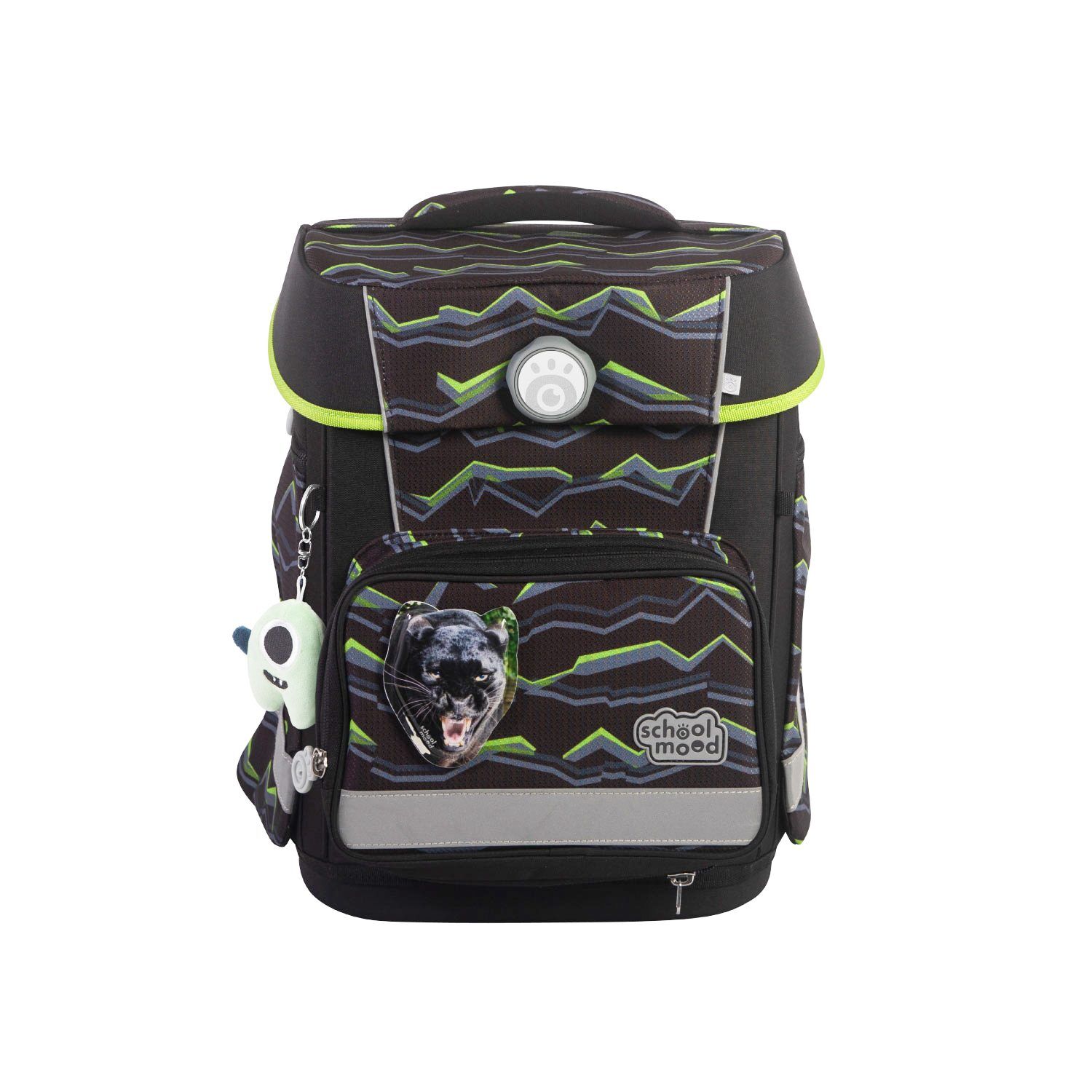 School Mood Champion Maxx Pro Finn (Raubkatze), 7-tlg. Schulranzenset
