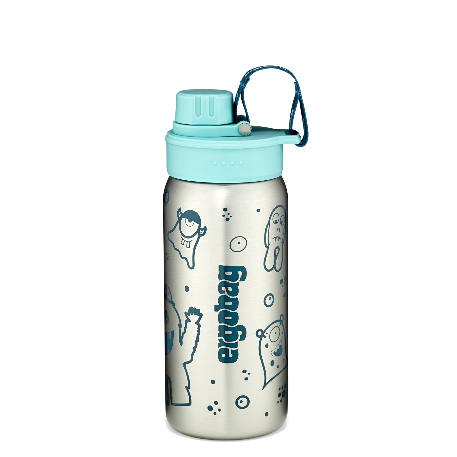 ergobag Edelstahl Trinkflasche Petrol