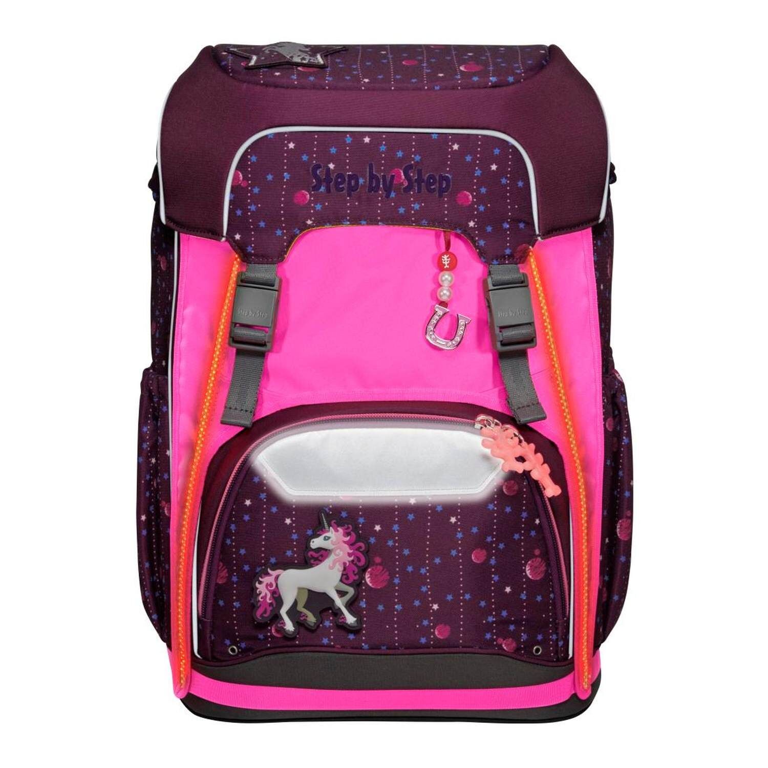 Step by Step LED Neon Pull-Over für das Schulrucksackmodell GIANT, Pink