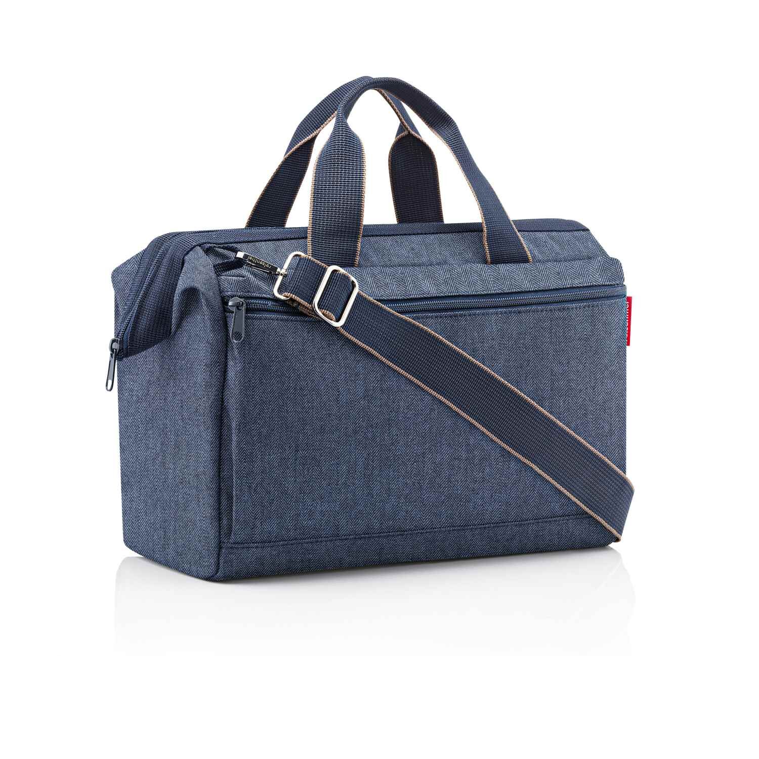 reisenthel Reisetasche allrounder S pocket herringbone dark blue