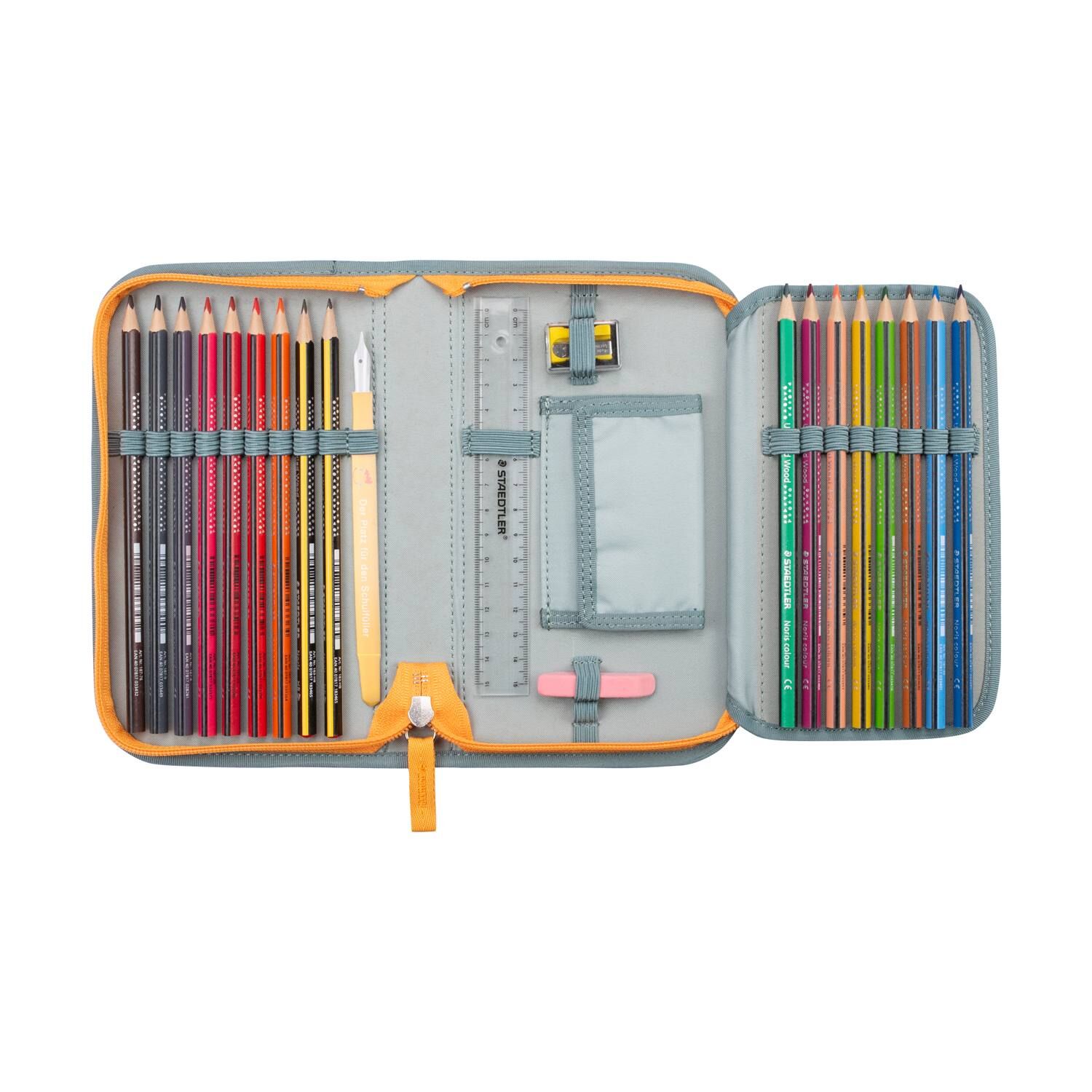 DerDieDas ErgoFlex Tiny ECO Schulranzenset 5 teilig Grey Planet