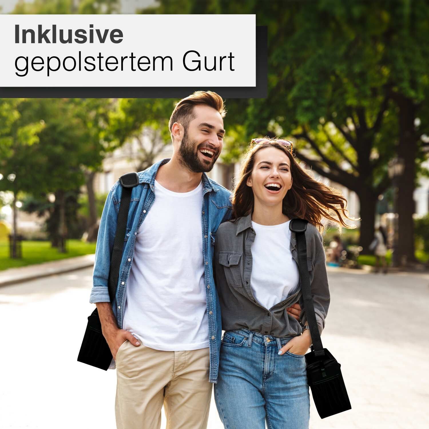 Valkental Front Pack Fahrradtasche - Schwarz