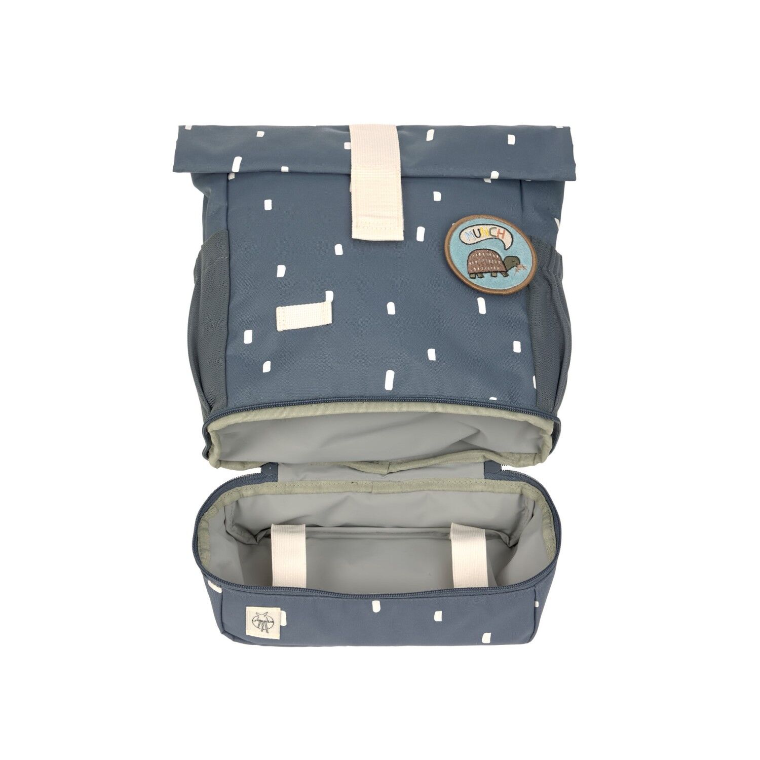 Lässig Kinderrucksack - Mini Rolltop Backpack Happy Prints midnight blue
