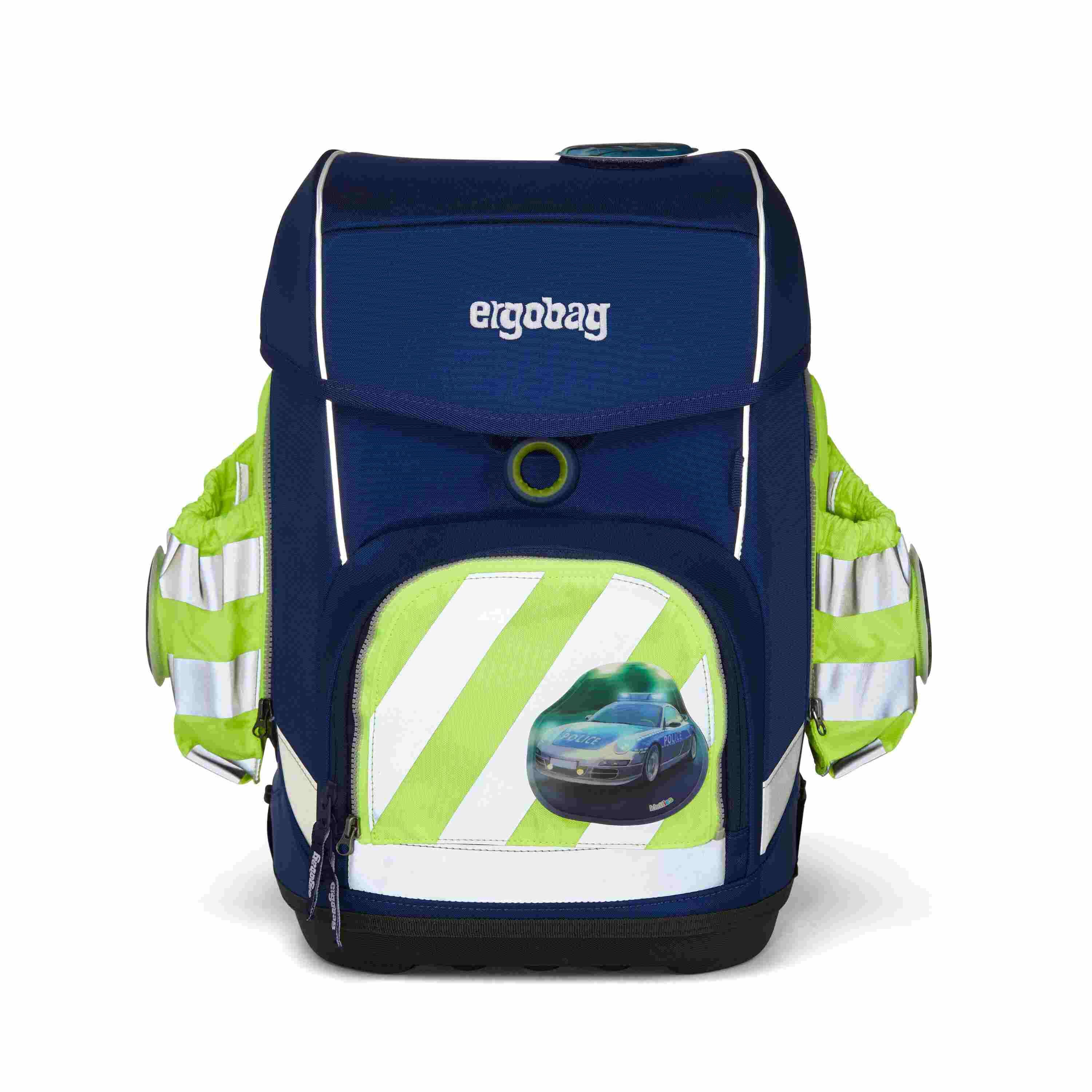 ergobag Fluo Seitentaschen Zip-Set mit Reflektorstreifen Gelb