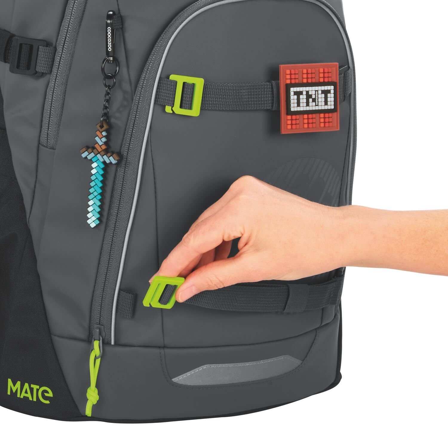 coocazoo Schulrucksack MATE, Tarp Black Thunder