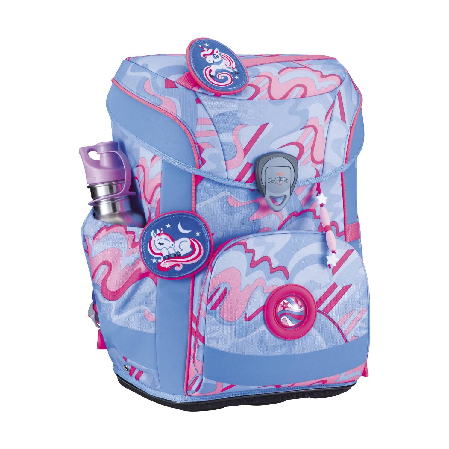 DerDieDas ErgoFlex Easy Superflash Magic Unicorn Schulranzenset 5-teilig