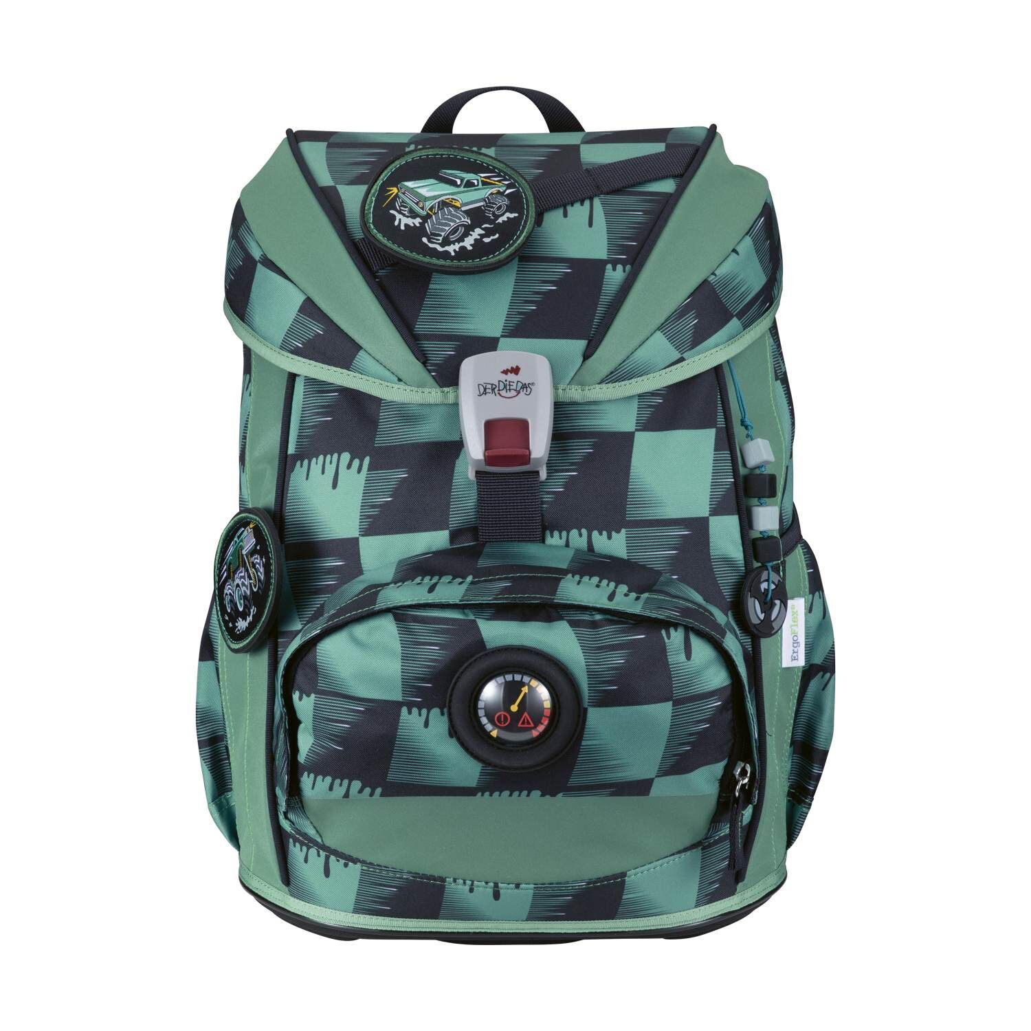 DerDieDas ErgoFlex Light Superflash Super Truck Schulranzenset 5-teilig