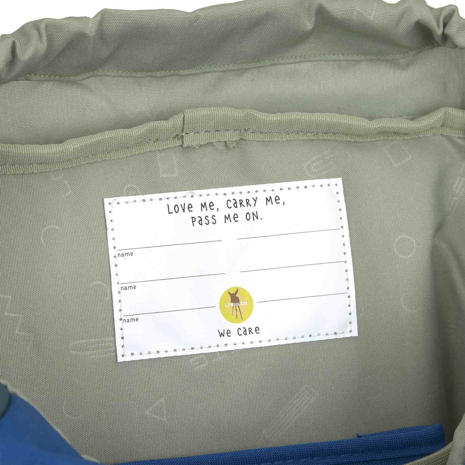 Lässig Kinderrucksack - Big Outdoor Backpack Unique Blau/Grün