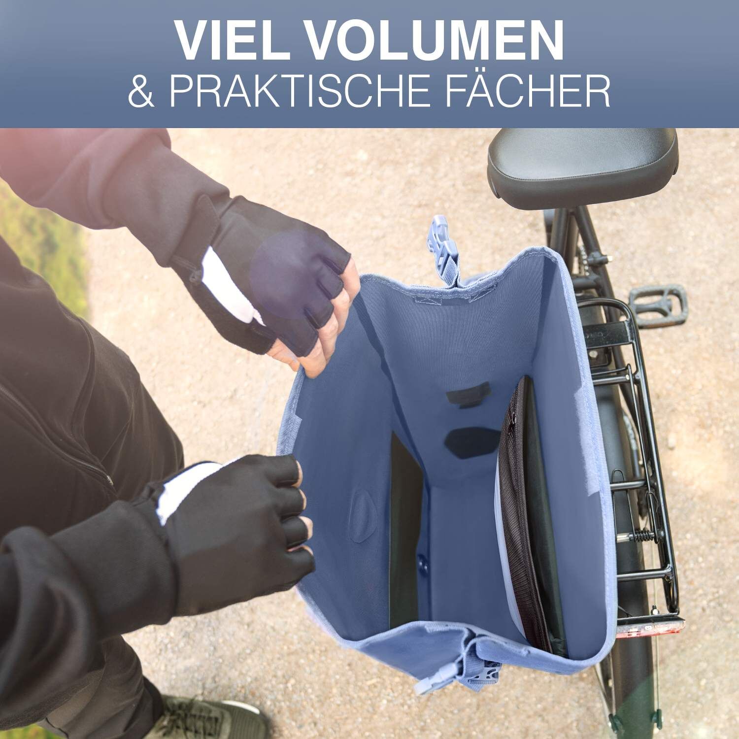 Valkental ValkOcean Fahrradtasche - Meeresblau