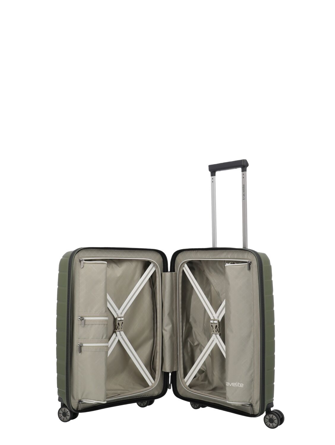 Travelite Koffer AIR BASE 4w Trolley S, Olive