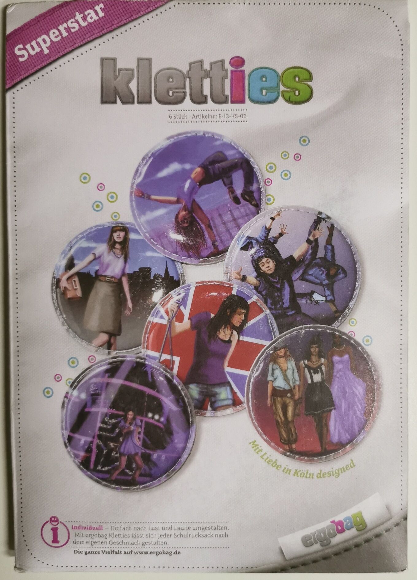 ergobag Klettie-Set (5-tlg.) MATT superstar