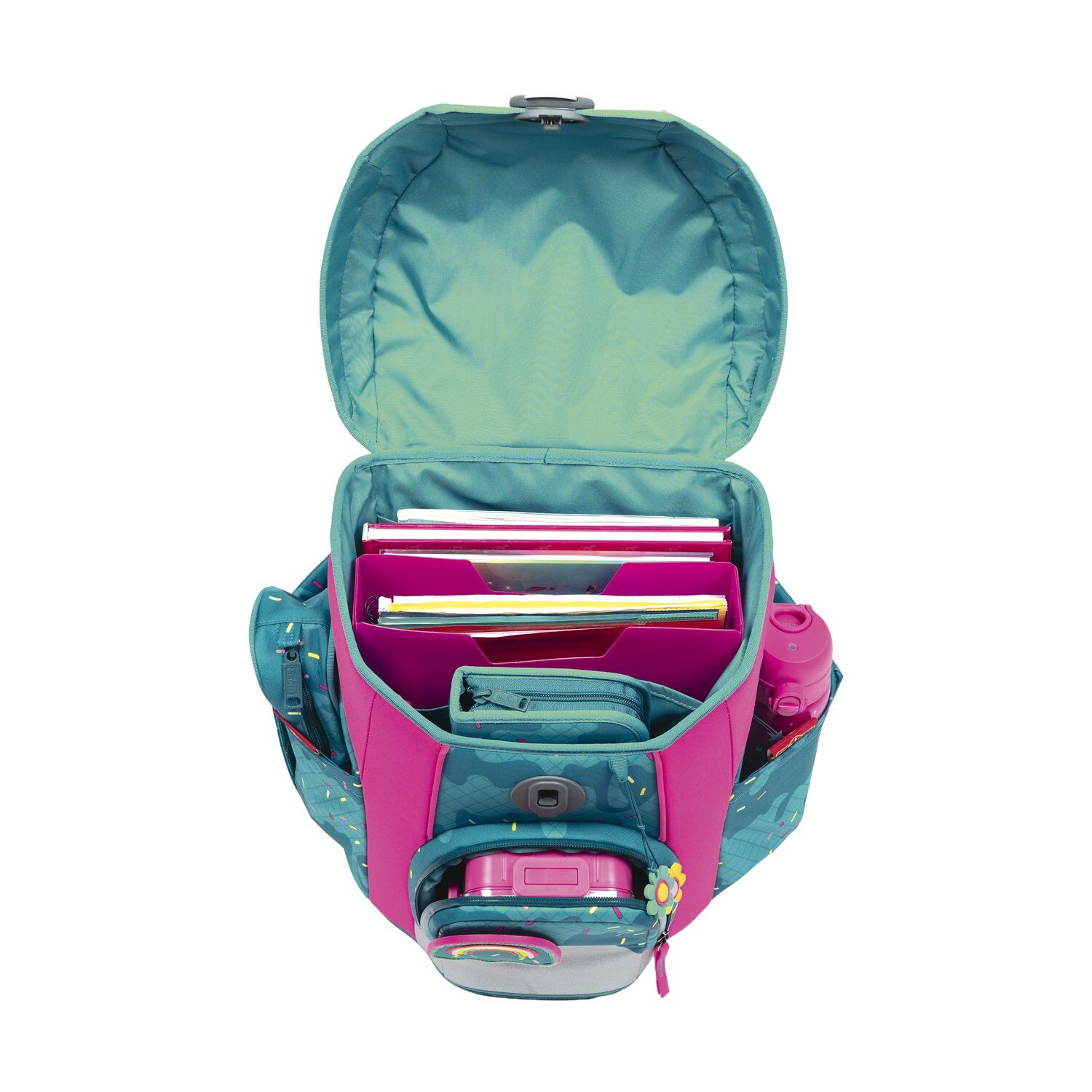 Scout Micro Schulranzen-Set 4 teilig Happy Confetti