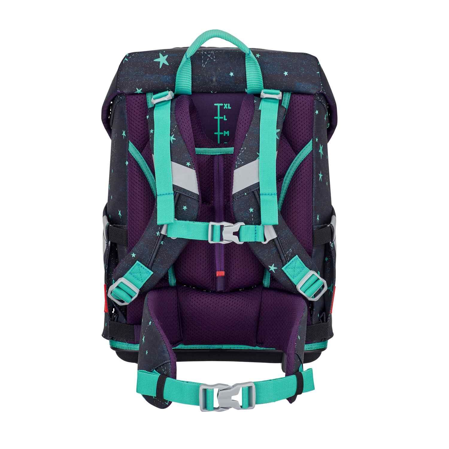 Scout Sunny II Schulranzen-Set 4tlg LED STERNENHIMMEL