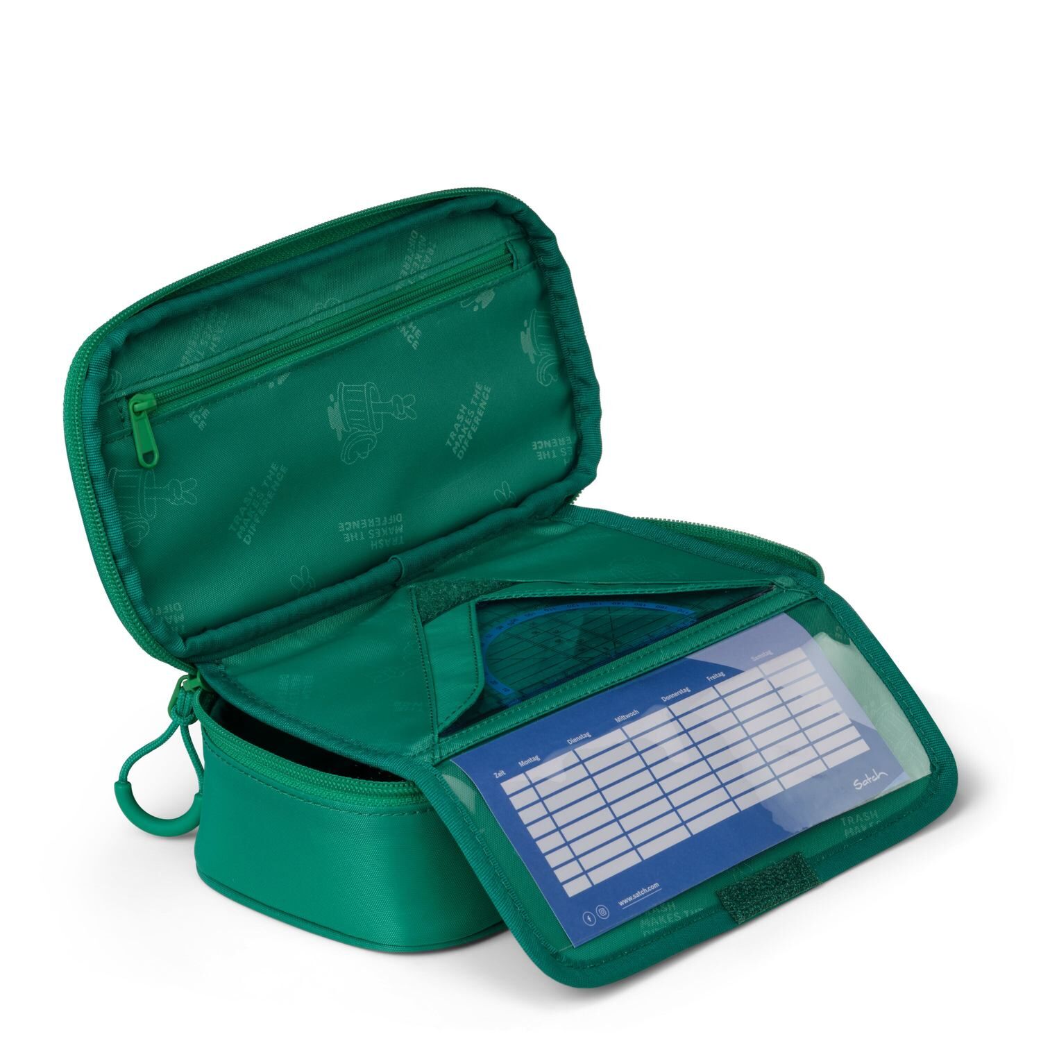Satch pack Schulrucksack Set Fearless Green