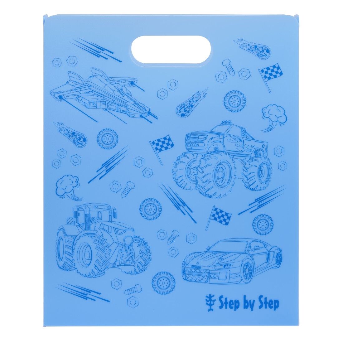 Step by Step Heftbox mit Tragegriff, Blau