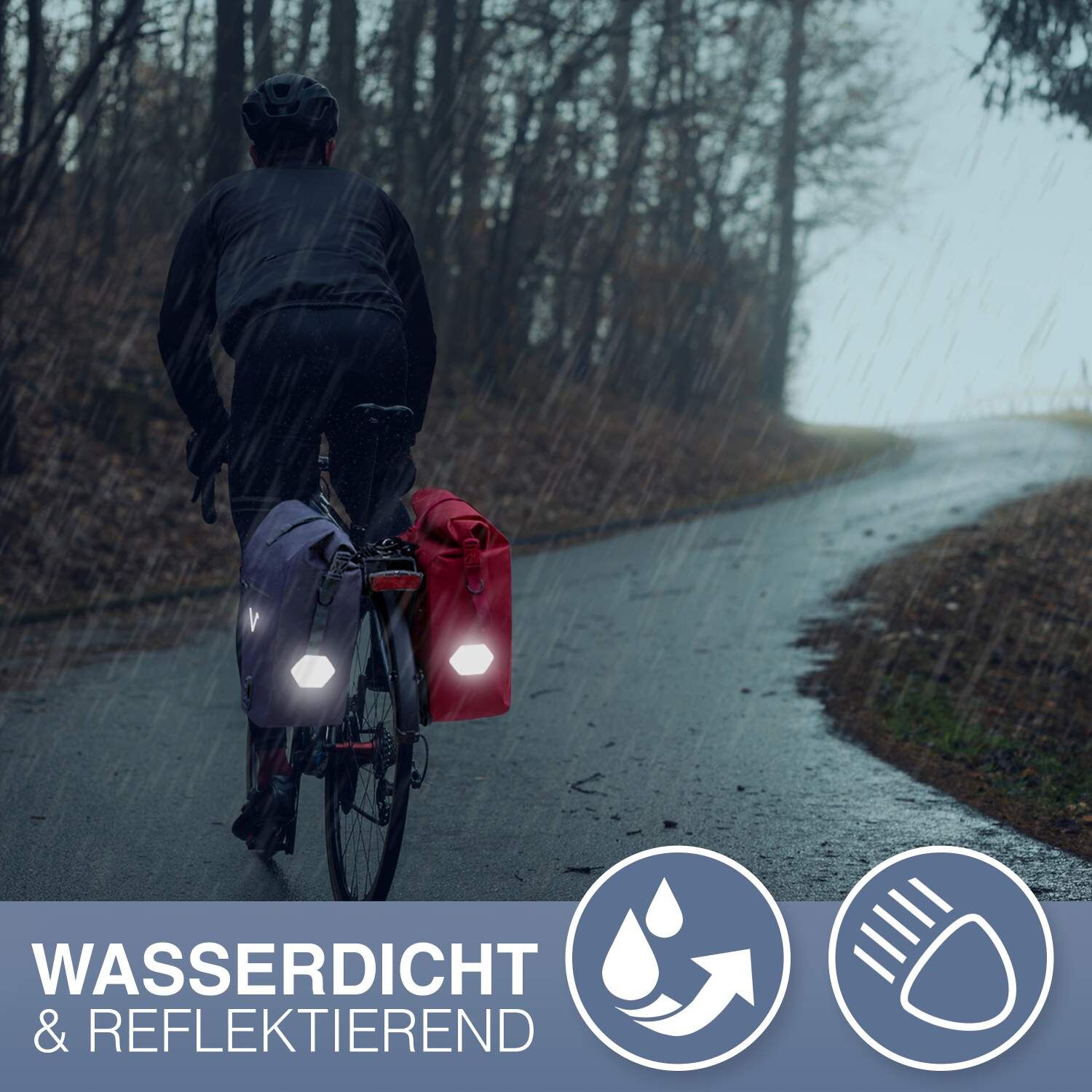 Valkental ValkOcean Fahrradtasche - Meeresblau