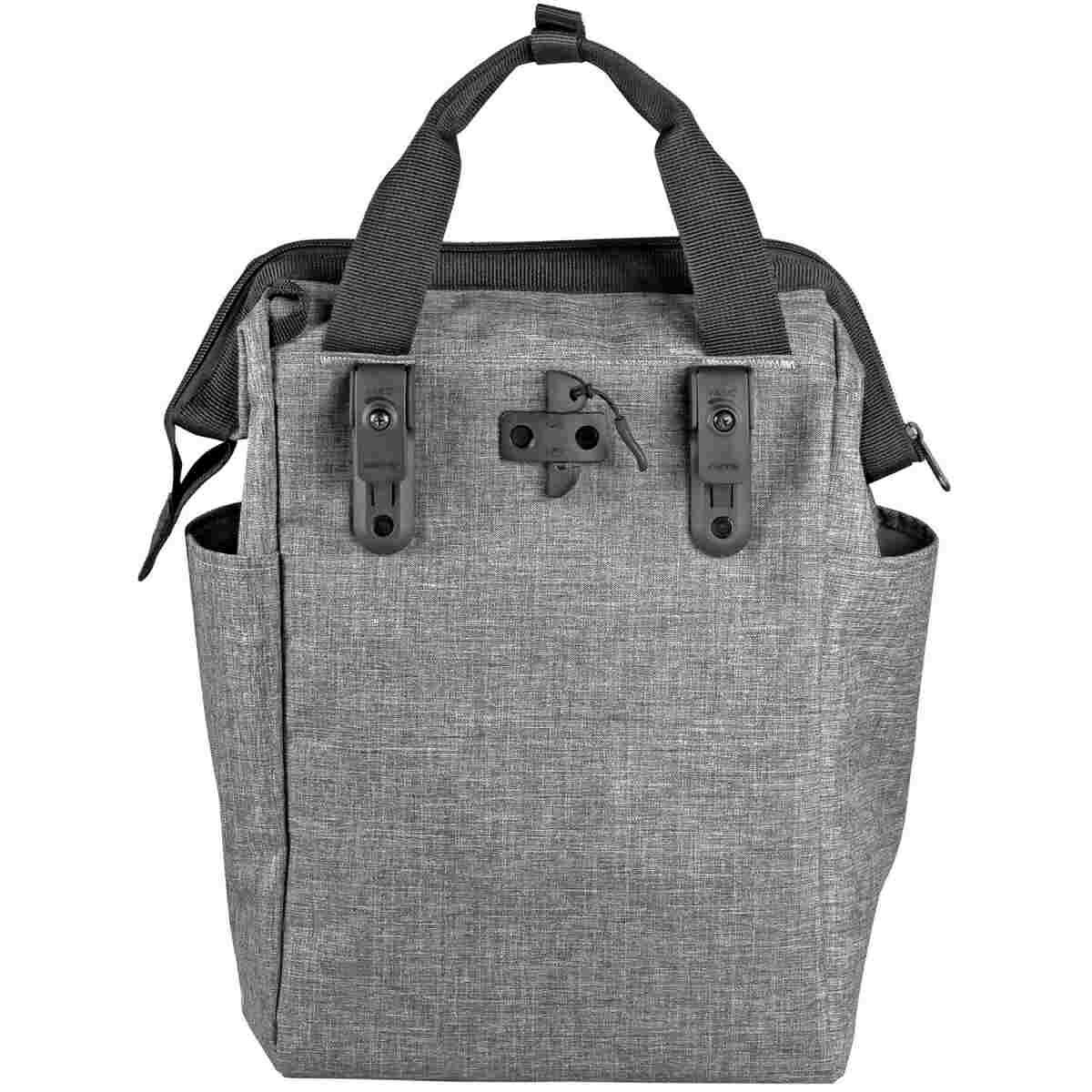 KLICKfix Fahrradtasche ROOMY GT twist silver