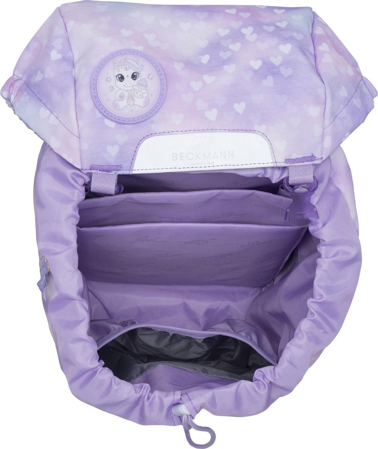 Beckmann Schulranzenset Classic Maxi - 6-Tlg. Set Unicorn Princess Purple