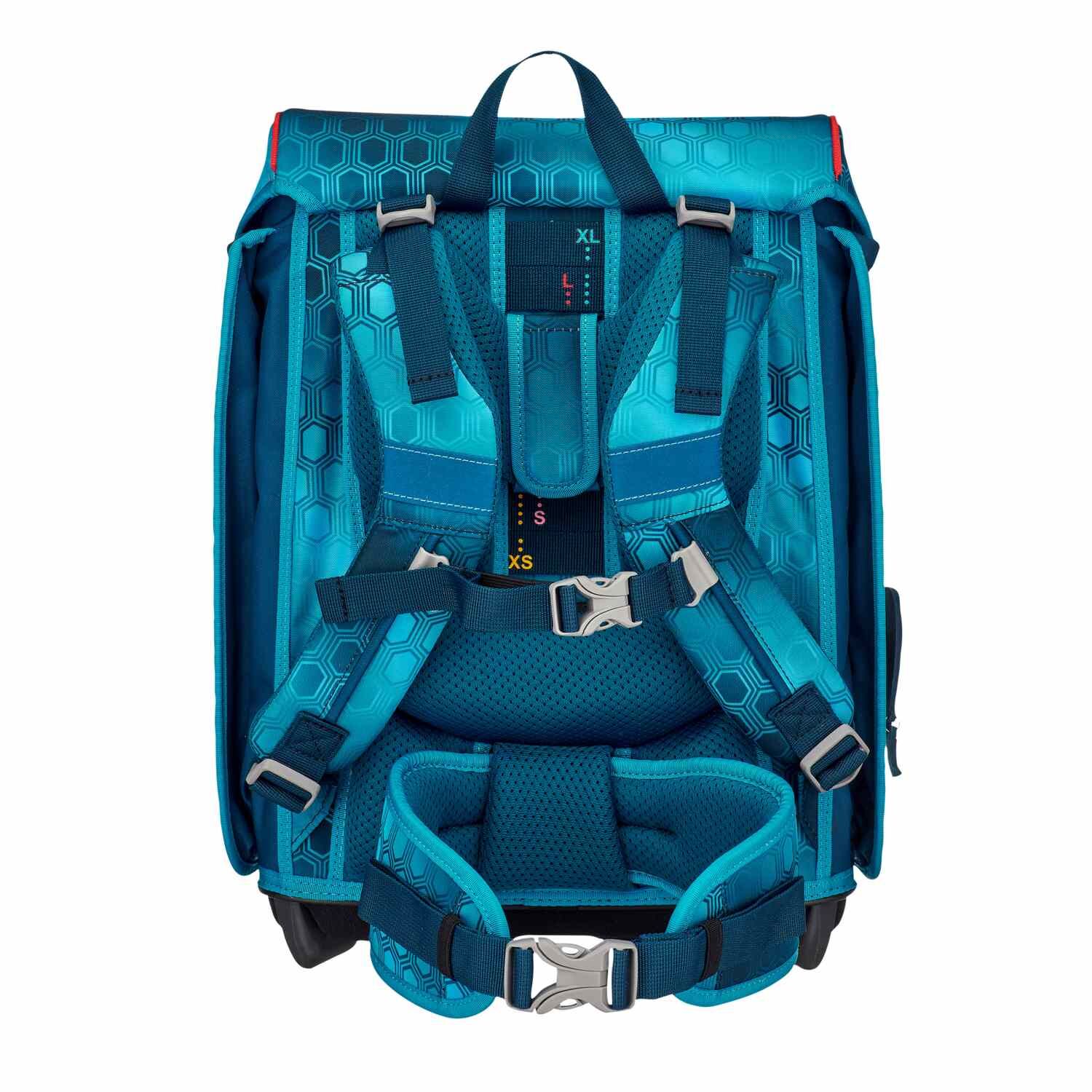 DerDieDas Ergoflex MAX Schulranzen-Set Exklusiv LED HAPPY MONSTER