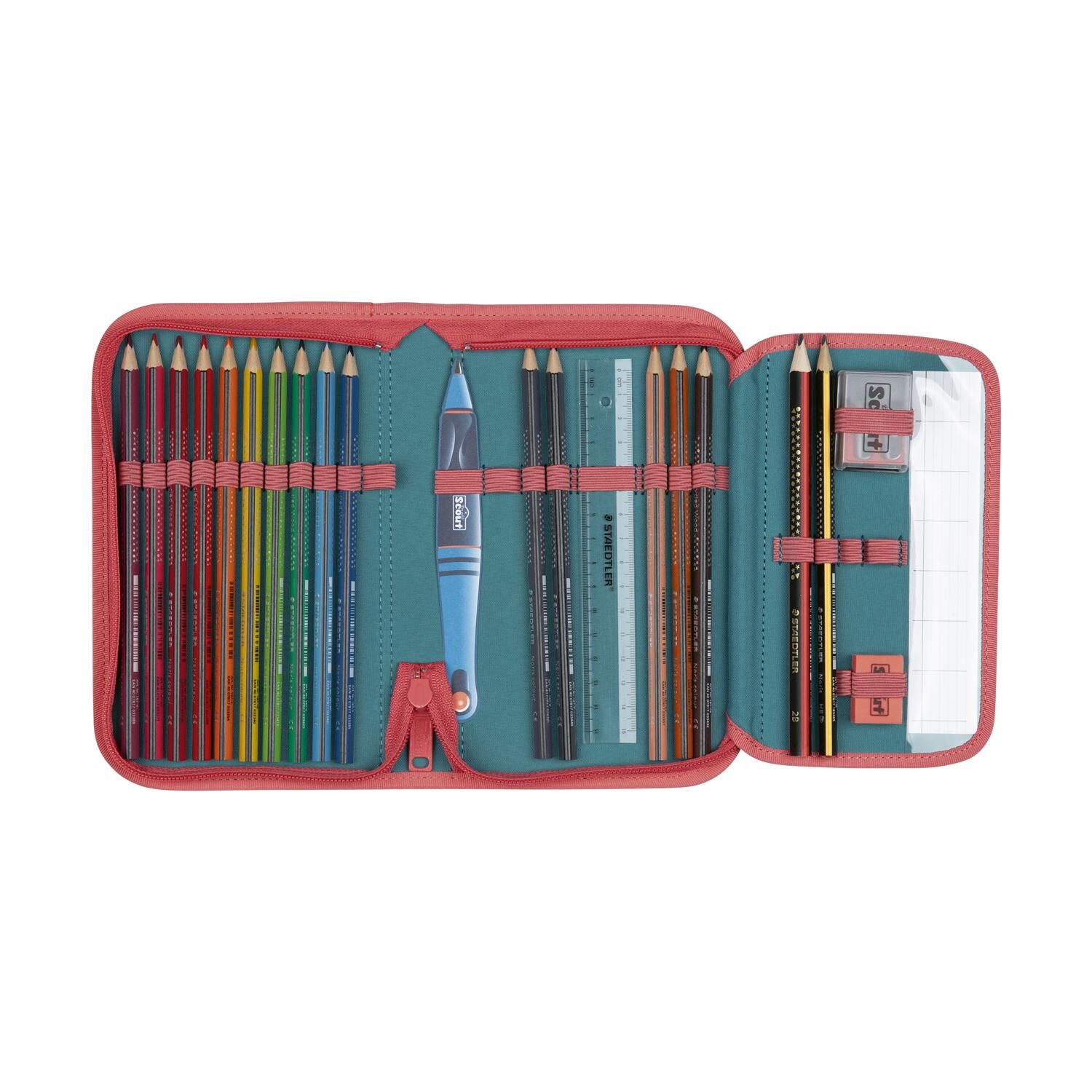 Scout Micro Schulranzen-Set 4 teilig Safety Light Aloha