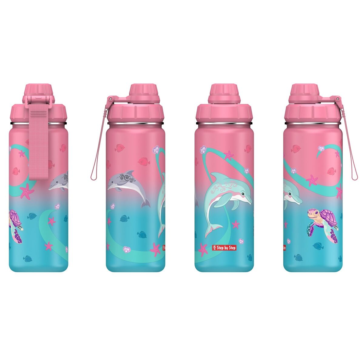 Step by Step Isolierte Edelstahl-Trinkflasche "Sealife"
