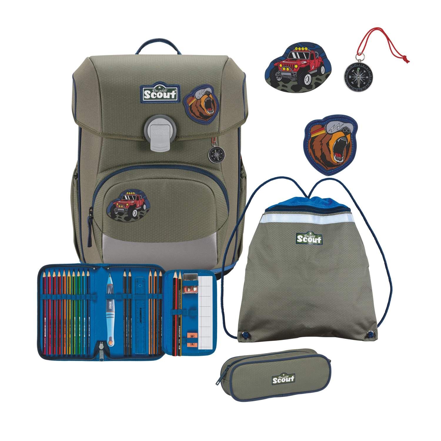 Scout Neo Schulranzen-Set 4 teilig Adventure