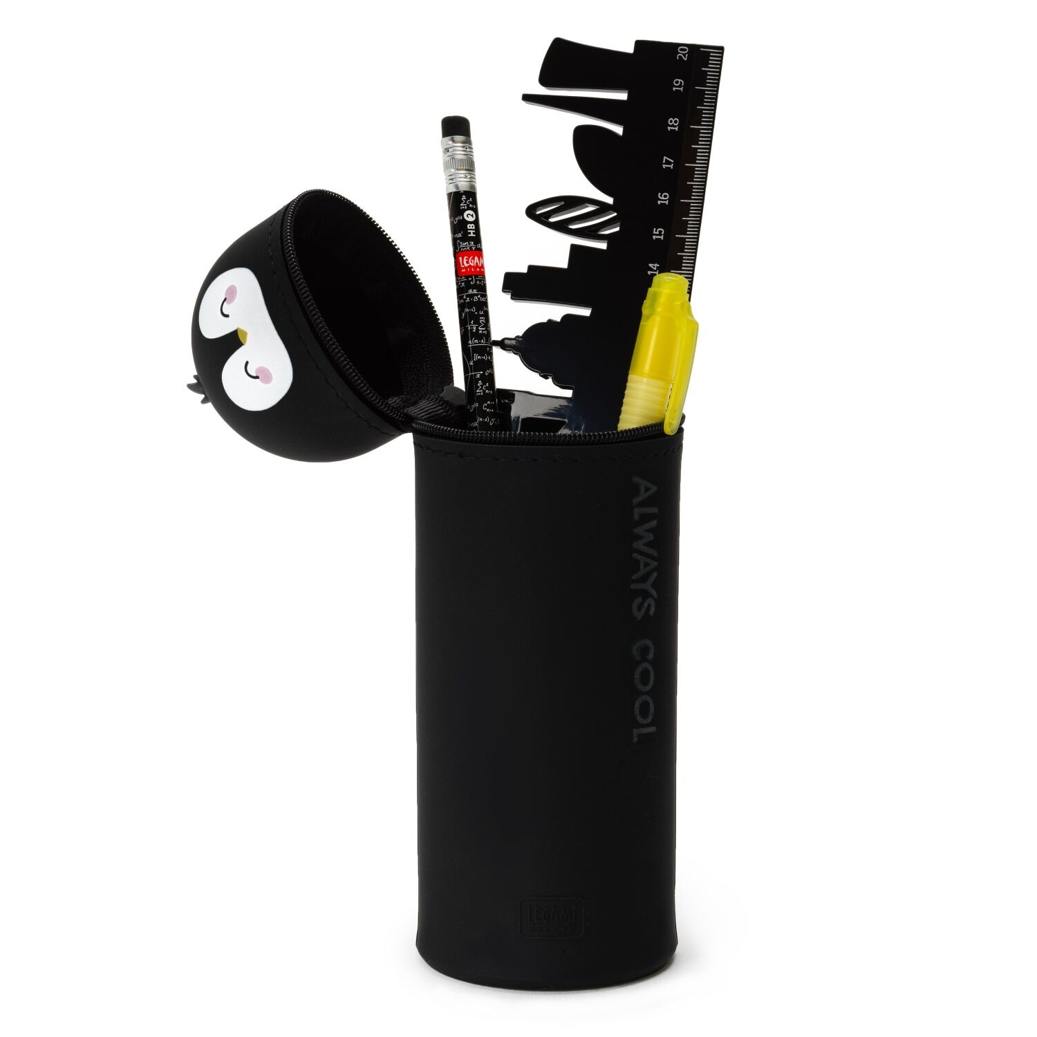 Legami 2-IN-1 Silikon Federmäppchen - KAWAII - PENGUIN