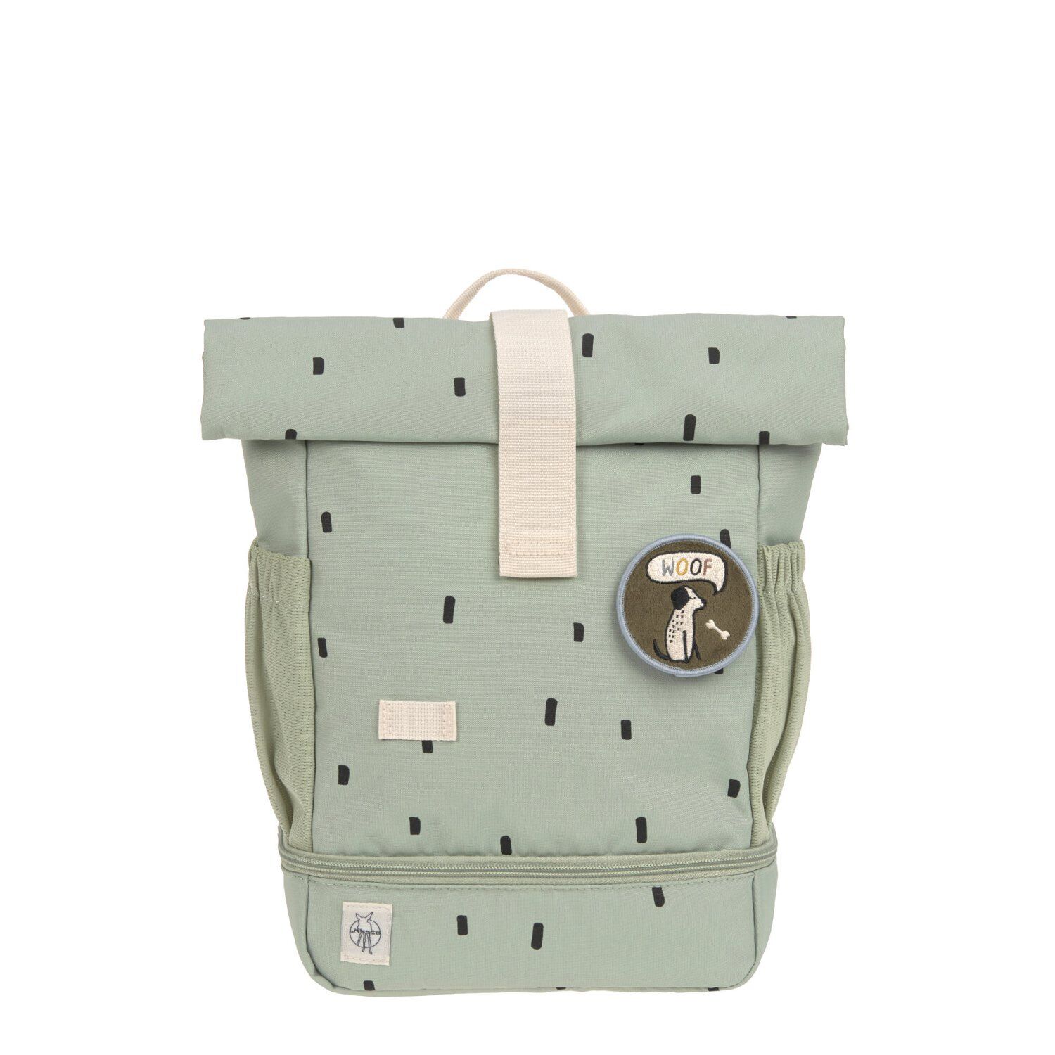 Lässig Kinderrucksack - Mini Rolltop Backpack Happy Prints light olive