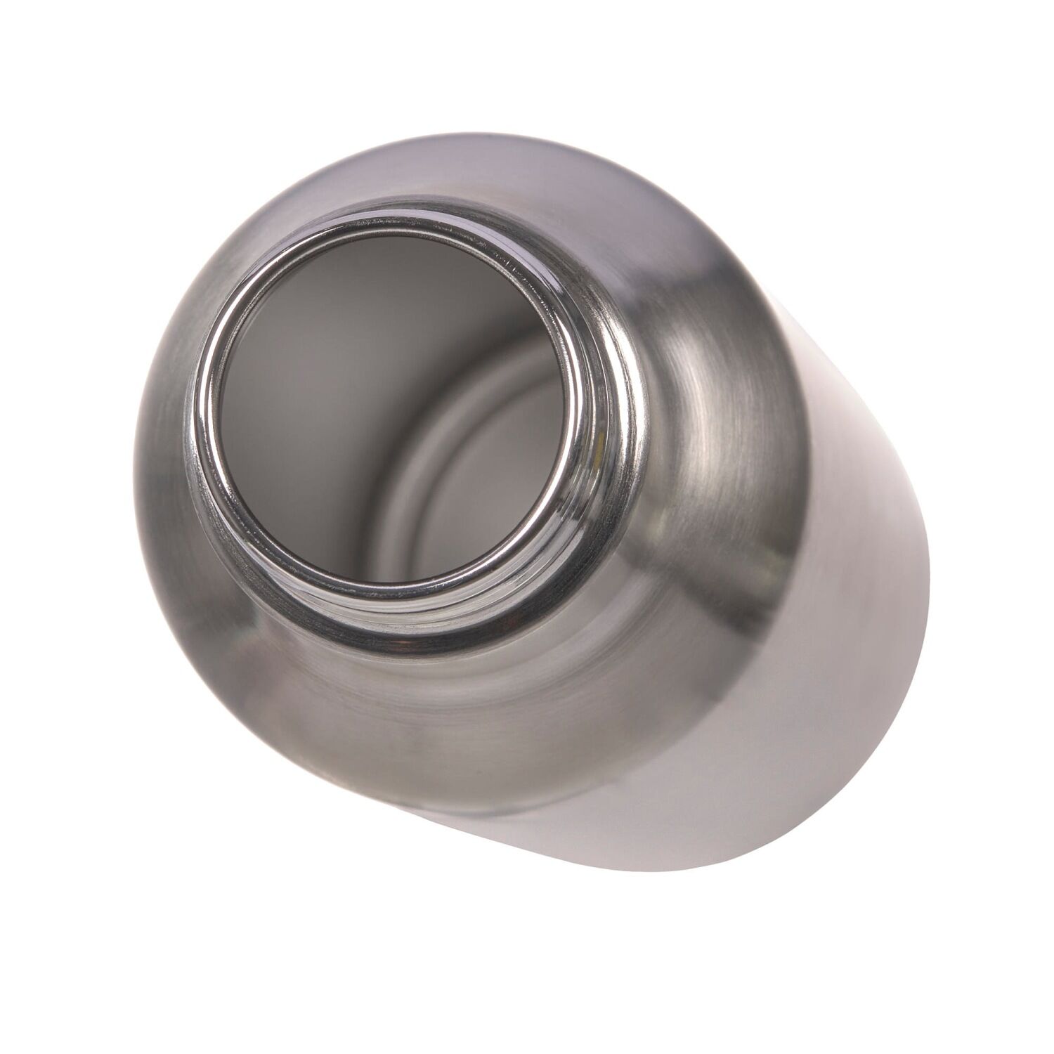 Lässig Trinkflasche Kinder - BOLD Edelstahl, silver