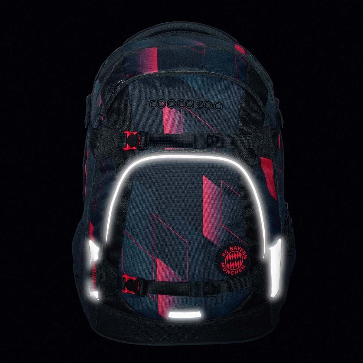 coocazoo Schulrucksack-Set MATE FC Bayern, Stern des Südens, 2-tlg.