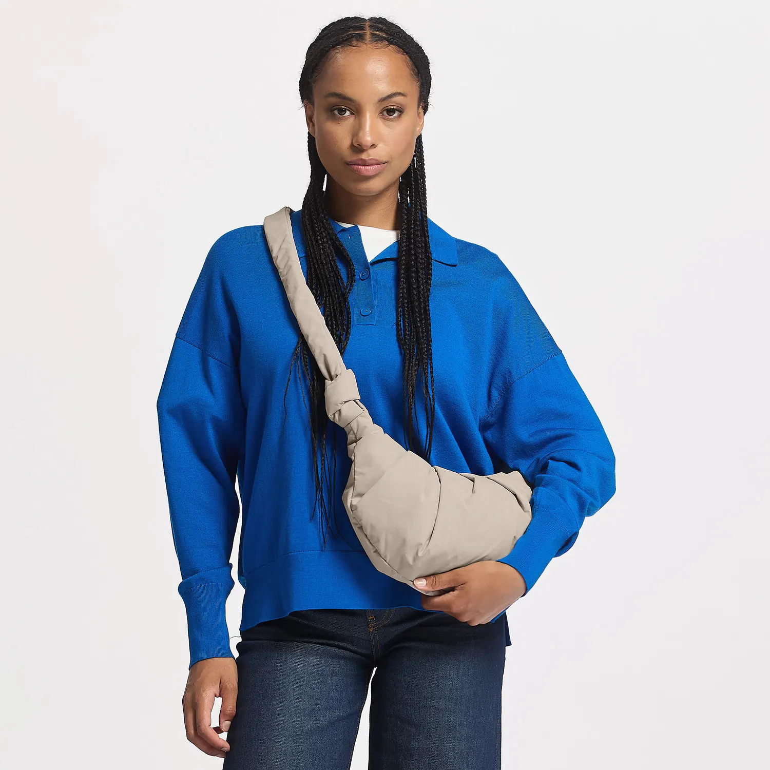 GOT BAG Umhängetasche PLEAT MOON BAG SMALL scallop