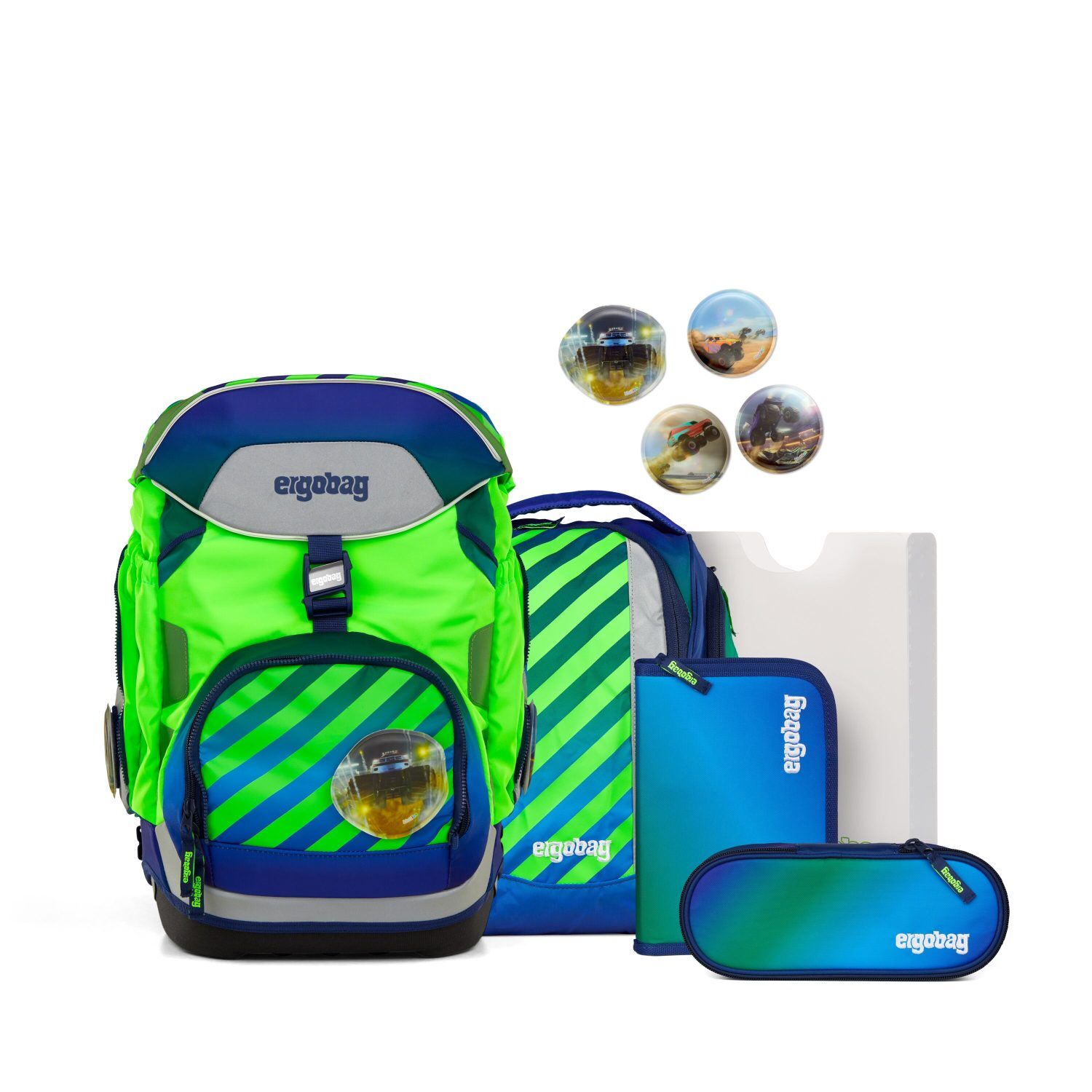 ergobag pack Schulrucksack-Set Neo TruckBär
