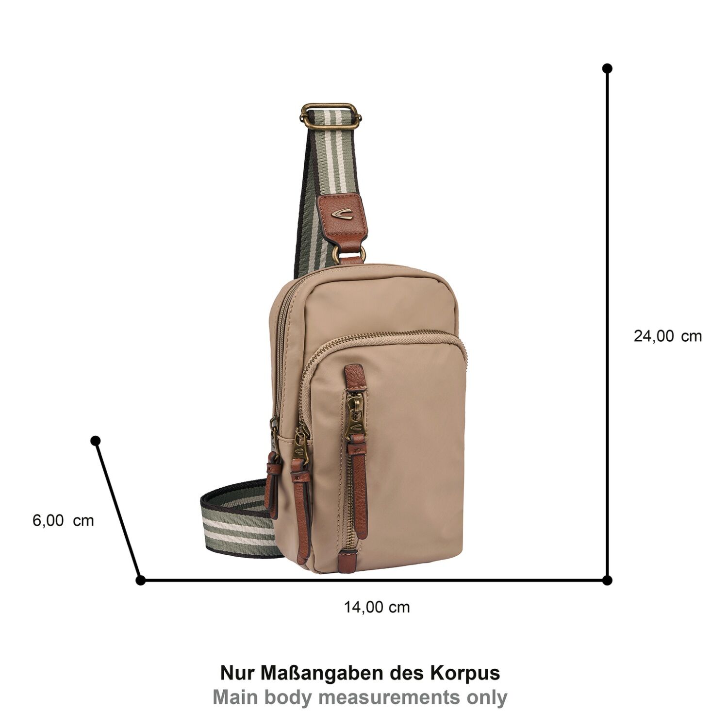 Camel Active Bari Sling Backpack beige