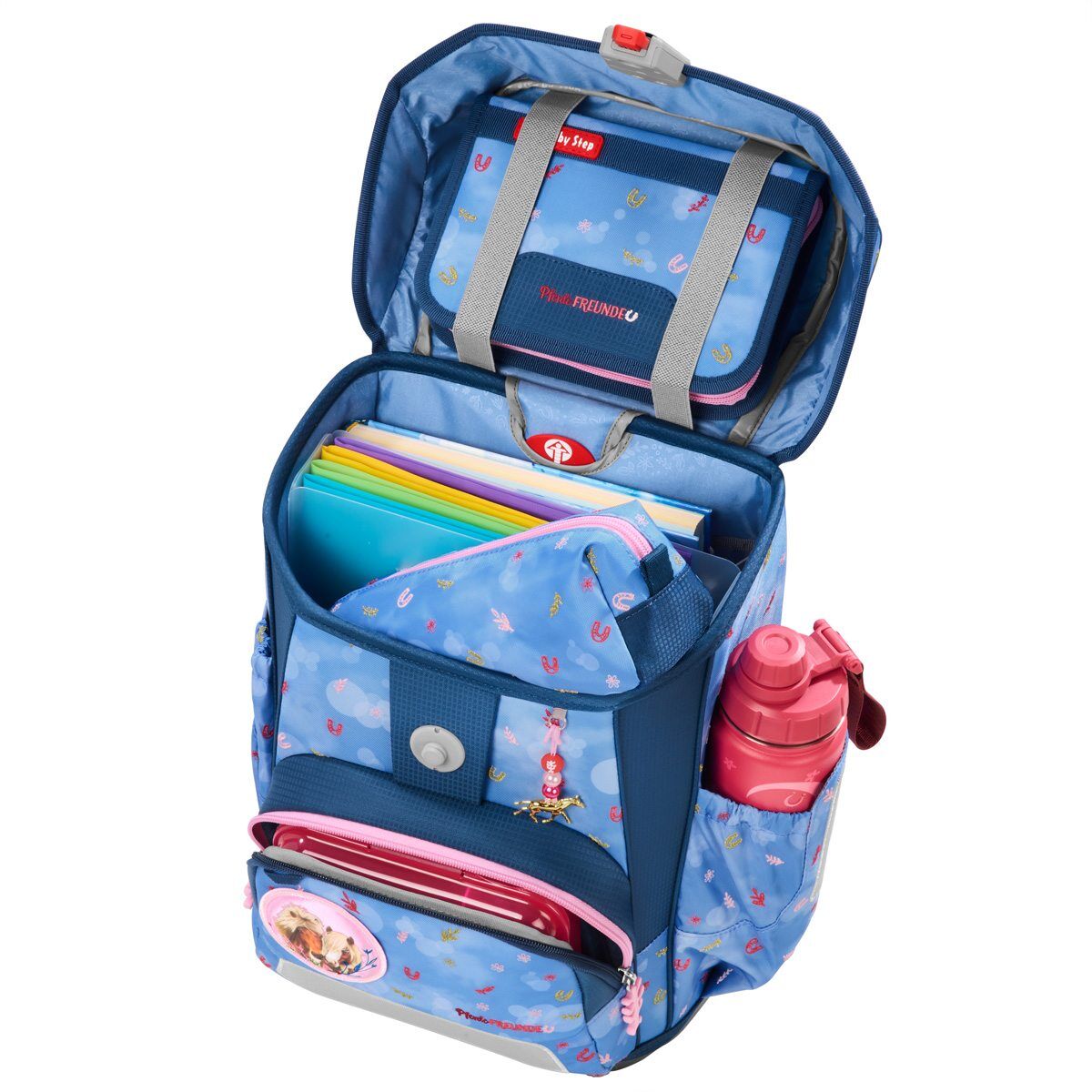 Step by Step CLOUD Spiegelburg Schulranzen-Set, Pferdefreunde "Horse Friends", 5-teilig