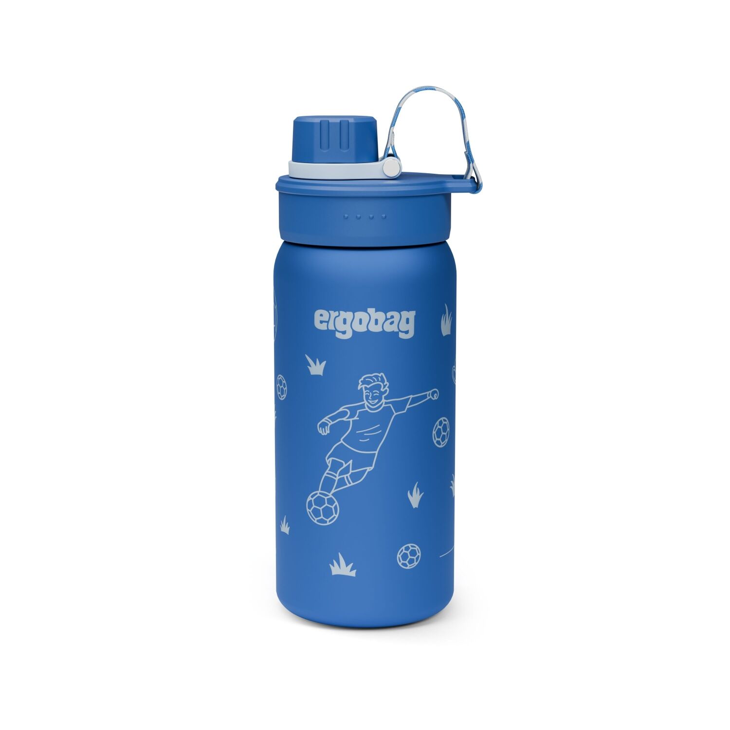 ergobag Edelstahl Trinkflasche Fußball