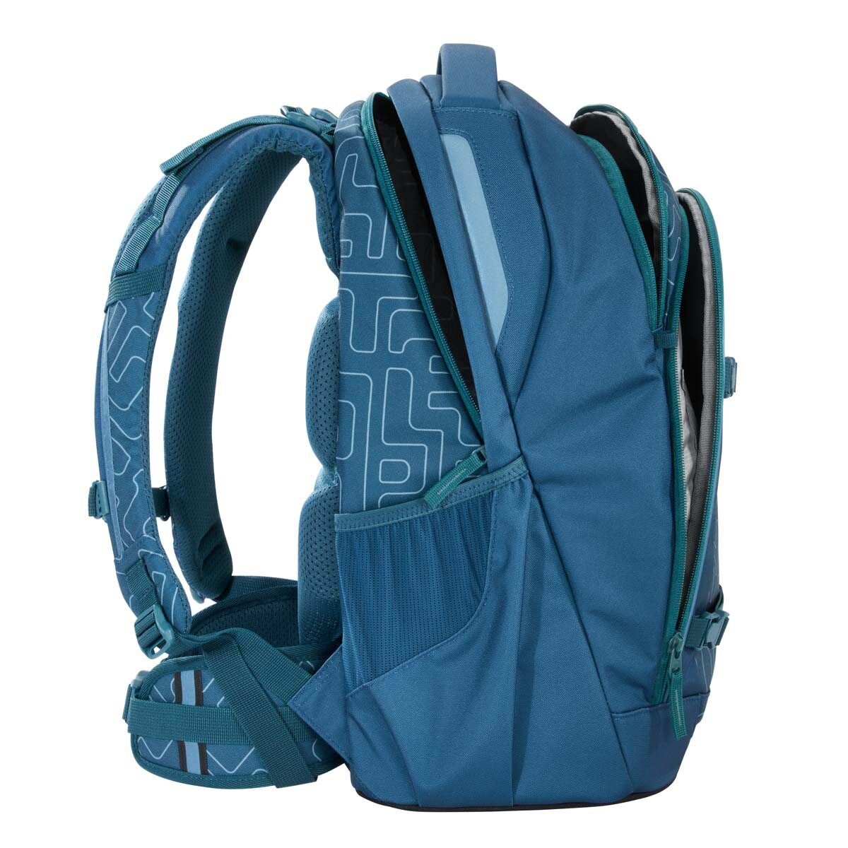 coocazoo Schulrucksack EVERY, Blue Maze