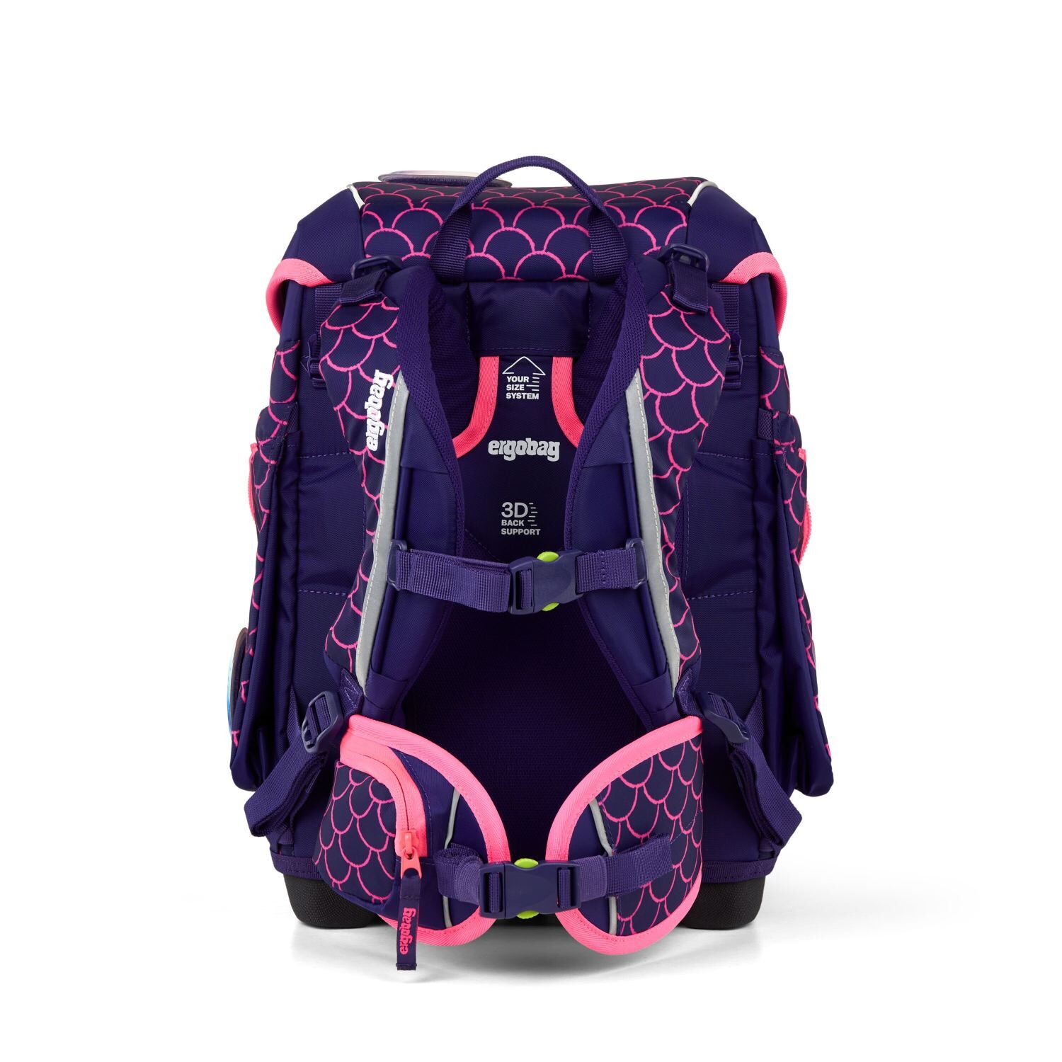 ergobag cubo Schulranzen-Set PerlentauchBär