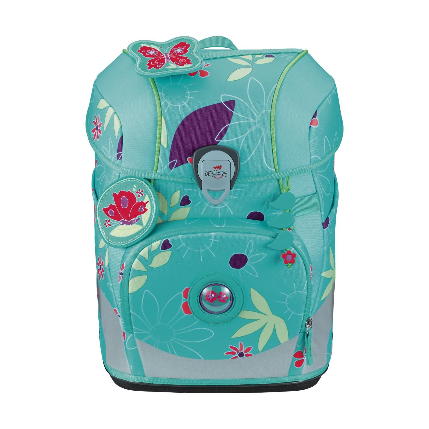 DerDieDas ErgoFlex Tiny Butterfly Garden Schulranzenset 5-teilig