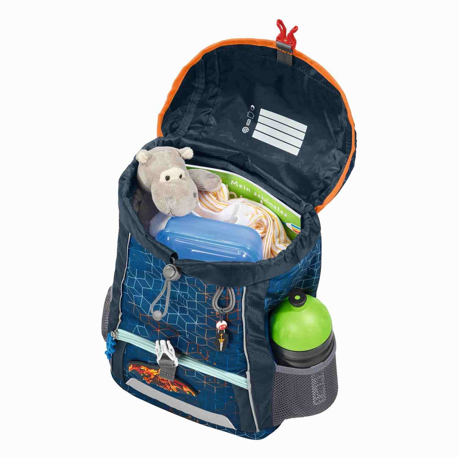 Step by Step KID Schleich® Rucksack-Set "Eldrador Creatures", Lava Dragon, 3-teilig