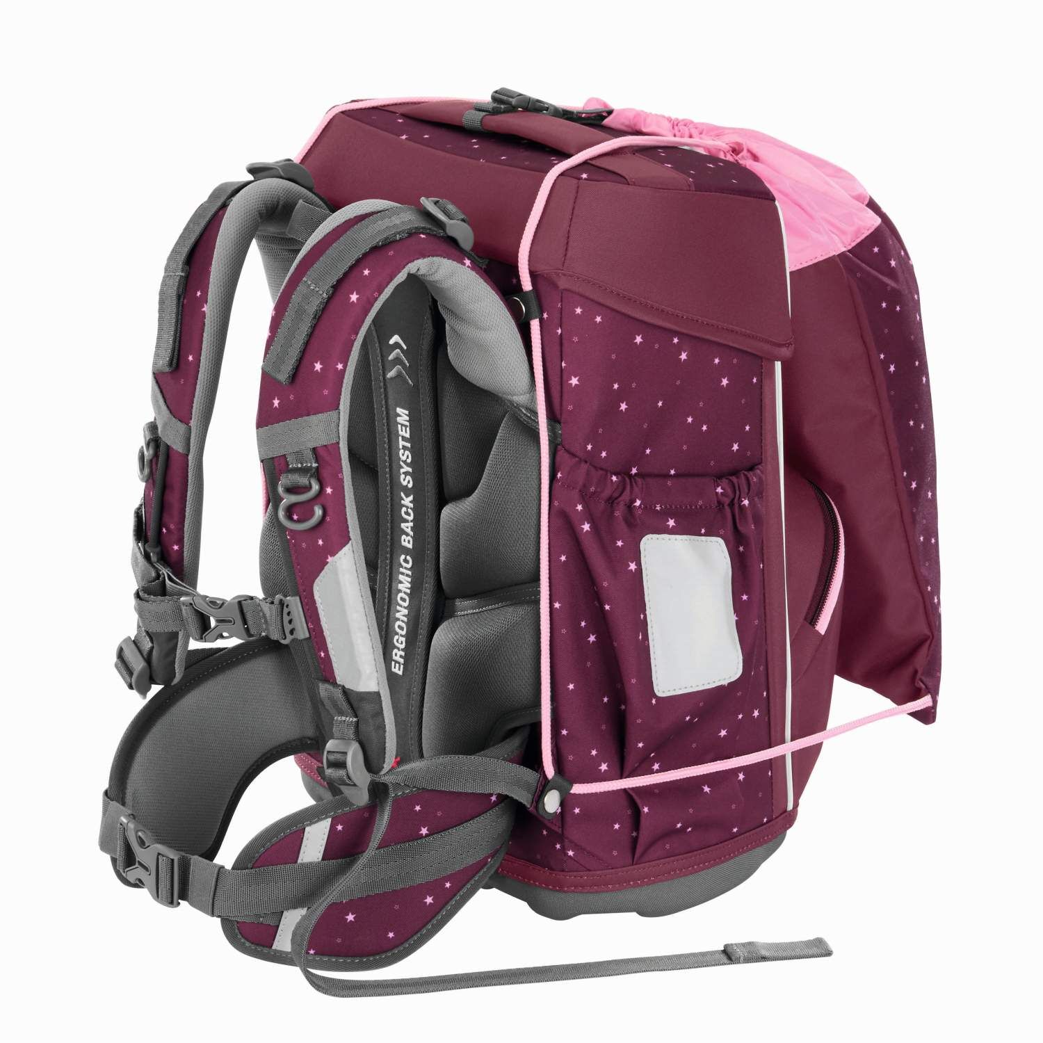 Step by Step BASIS Schulranzen-Set „Berry Stars“, 4-teilig