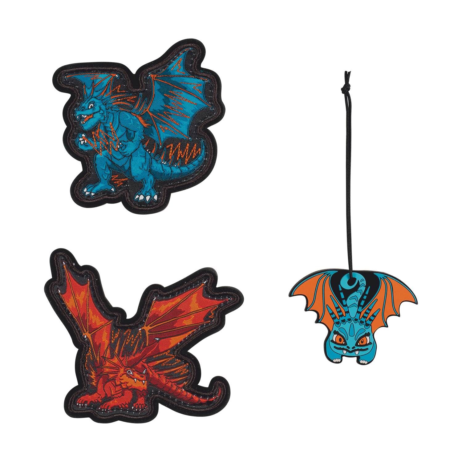 DerDieDas Wechselbuttons 3-tlg. Dragon Moon