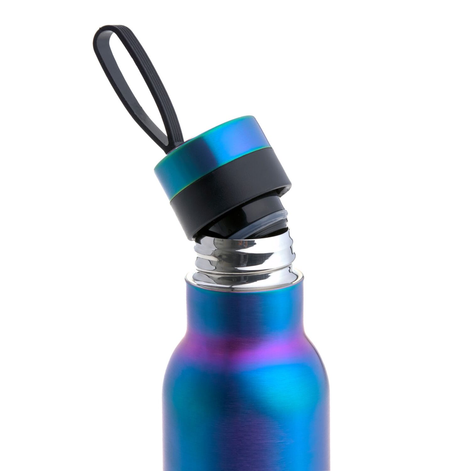 Lässig Trinkflasche Kinder - BOLD Double Walled Edelstahl, blue/purple