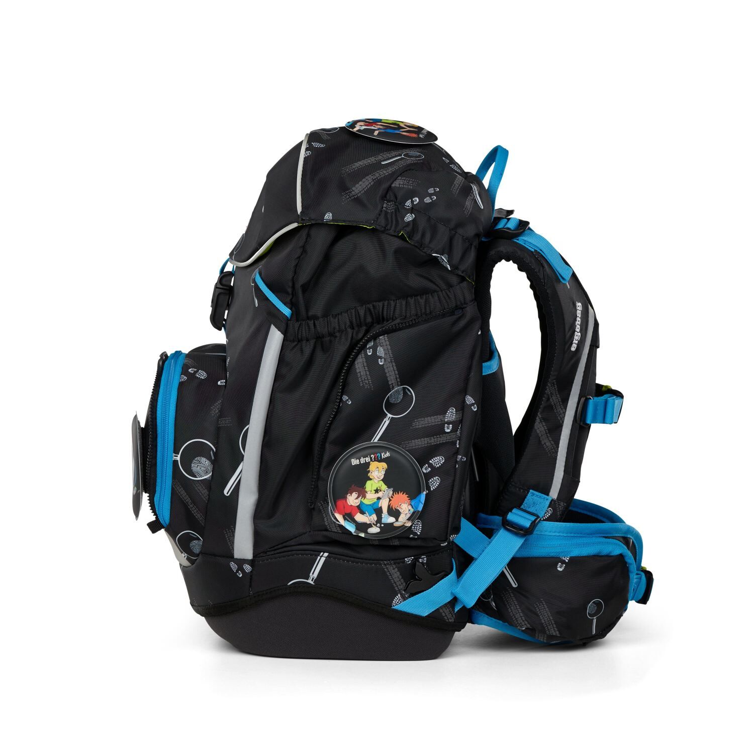 ergobag pack Schulrucksack-Set Drei Fragezeichen Kids Bärdektiv