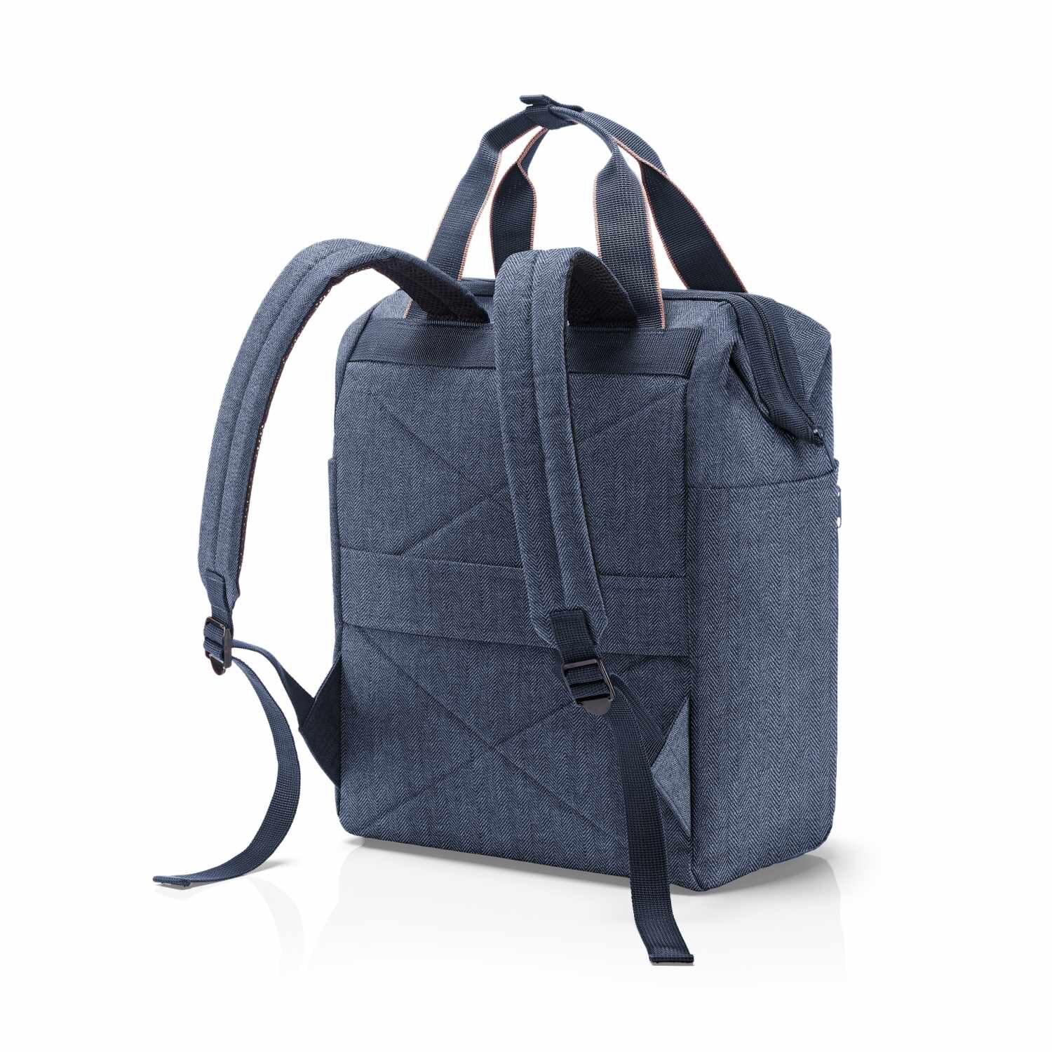 reisenthel Rucksack allrounder R large herringbone dark blue