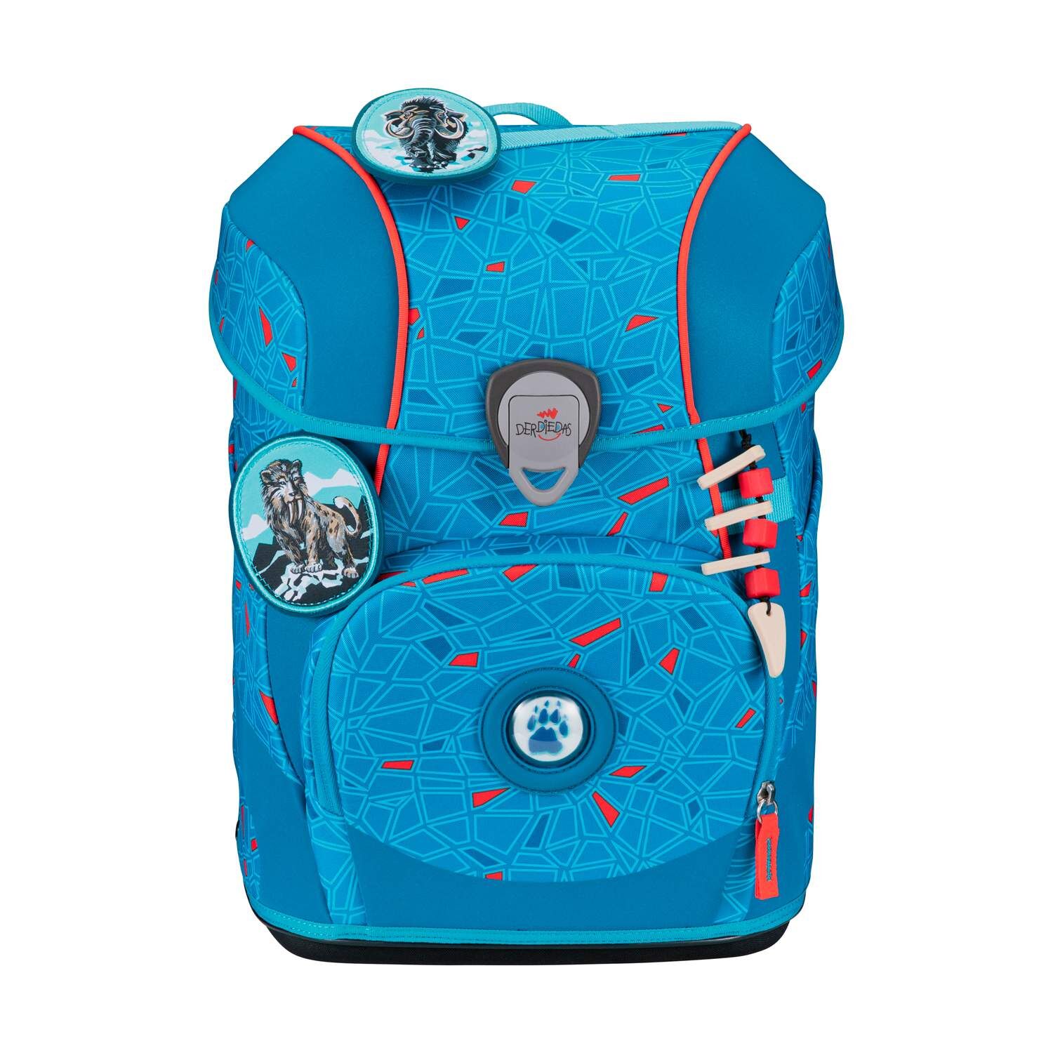 DerDieDas ErgoFlex Tiny Superflash Blue Ice Schulranzenset 5-teilig